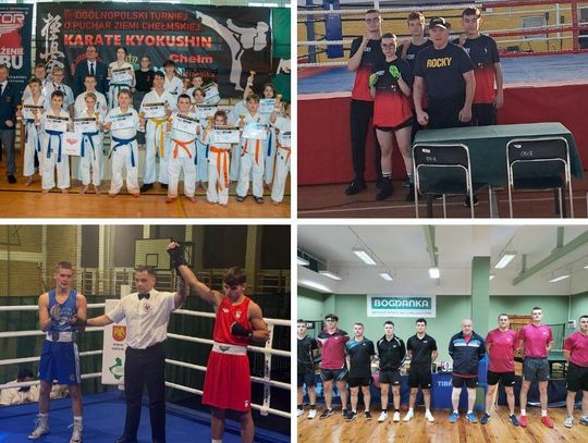 Wiadomości sportowe - medale karateków chełmskich Kanku i Satori, triumfy Cementu Gryfa Chełm