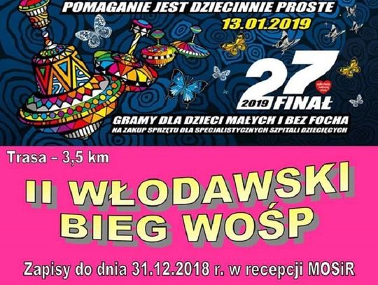 Włodawa: Pobiegną dla WOŚP po raz drugi