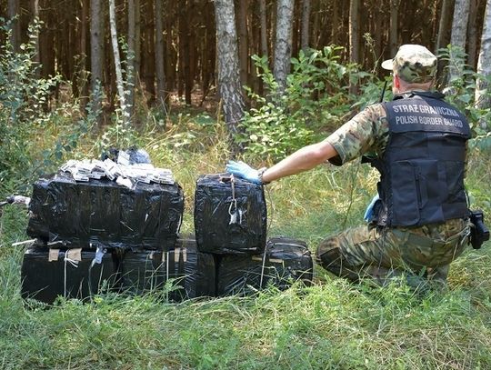 Włodawa: Przemyt papierosów dronem - papierosy lądowały w pobliżu granicy