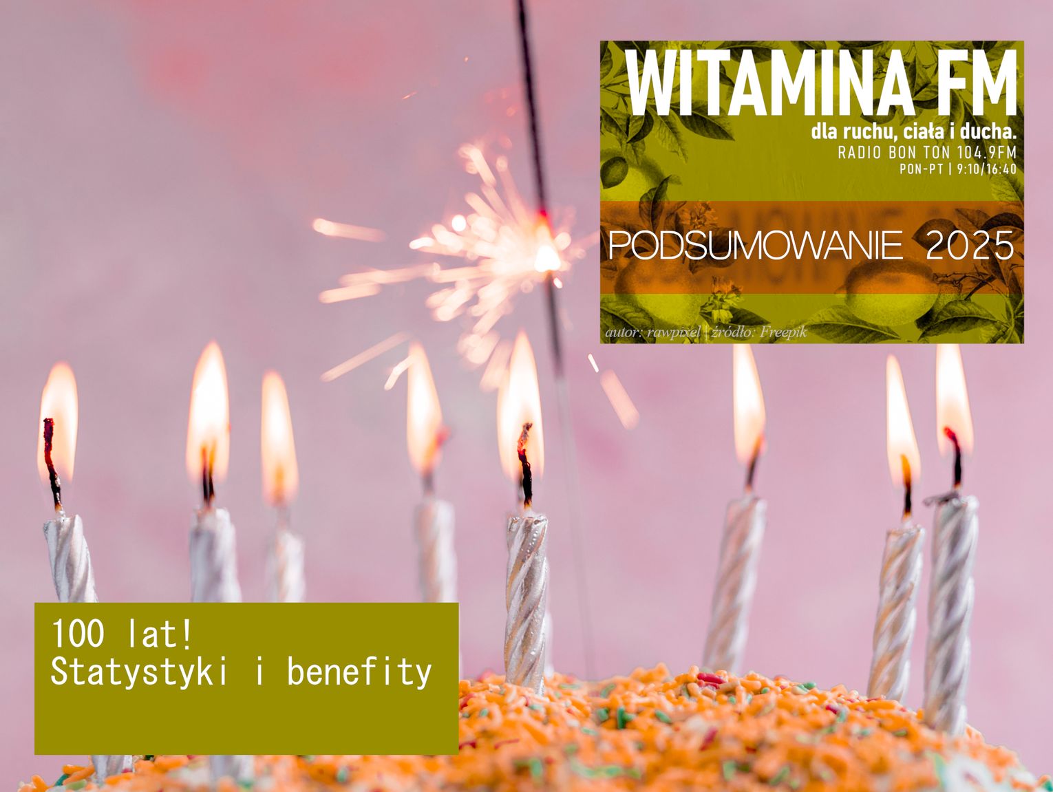100 lat! - Statystyki i benefity - Witamina FM | PODSUMOWANIE 2025