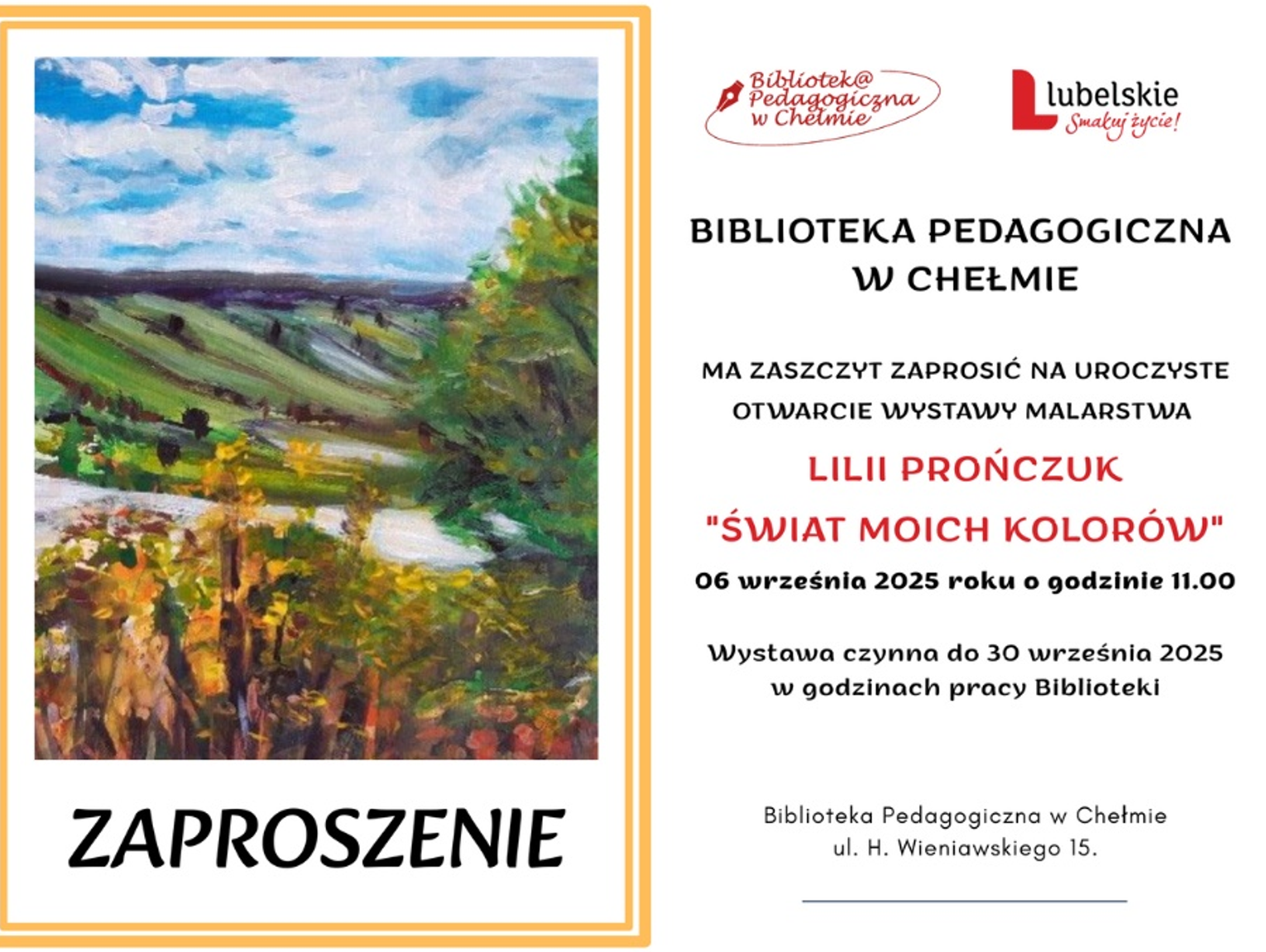 Chełm. Biblioteka Pedagogiczna zaprasza na „Świat moich kolorów”