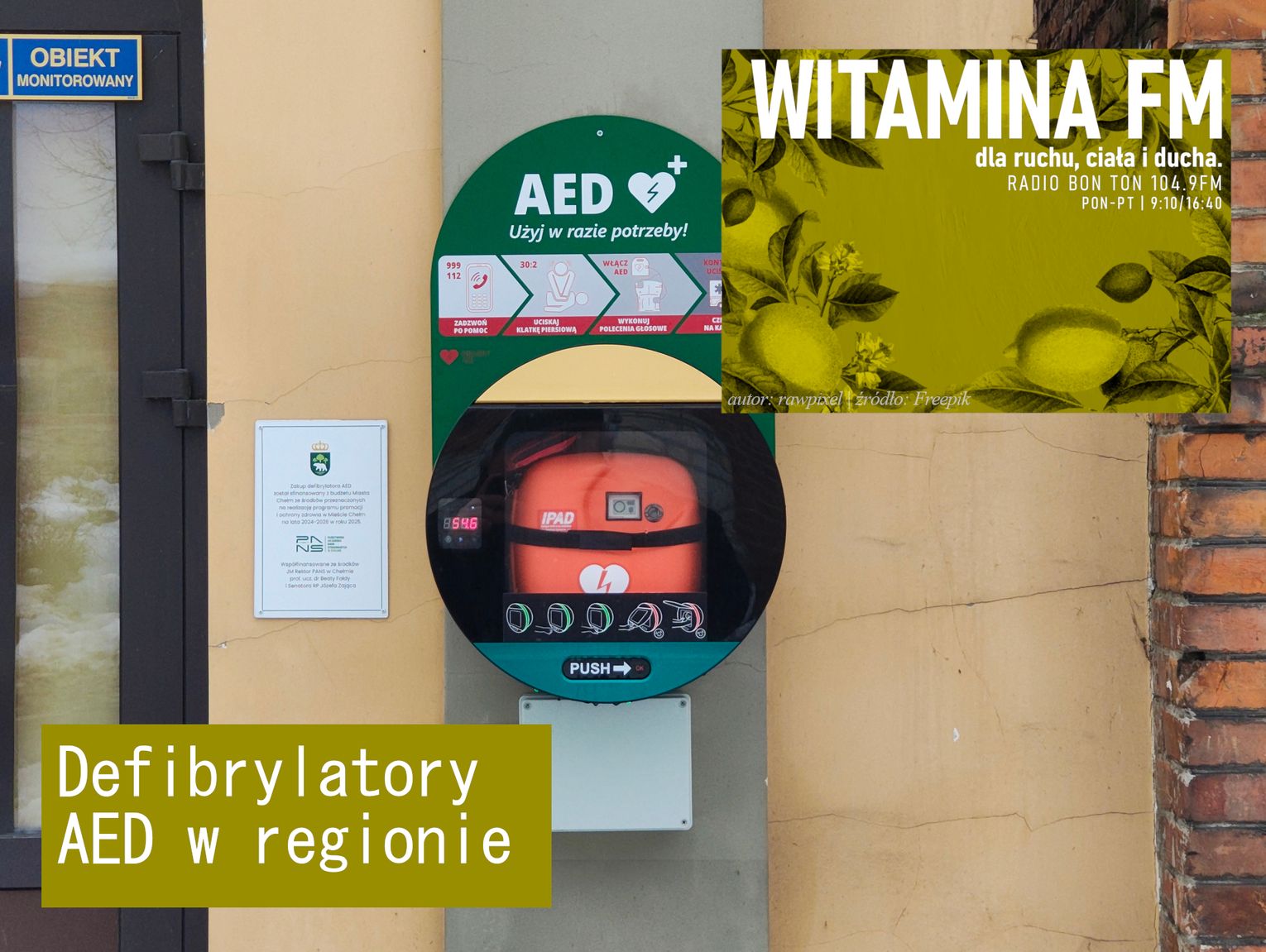 Defibrylatory AED w regionie - Witamina FM