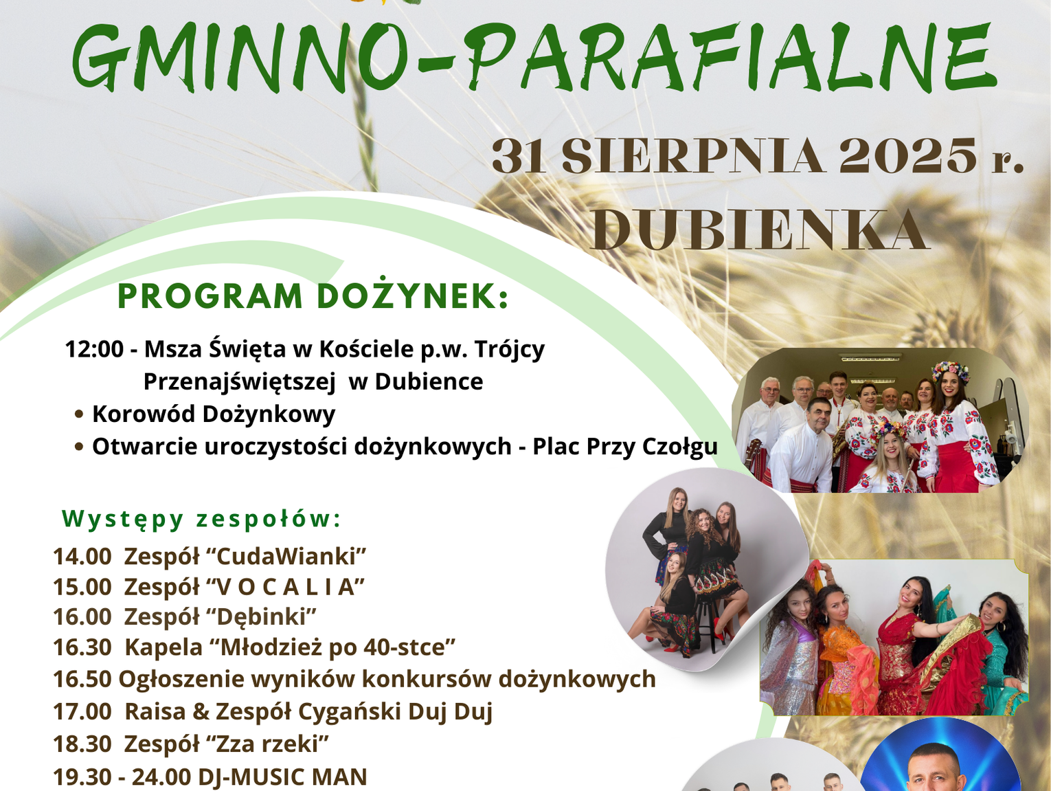 Gm. Chełm. Święto plonów w Dubience - Zespół ERATOX gwiazdą wieczoru