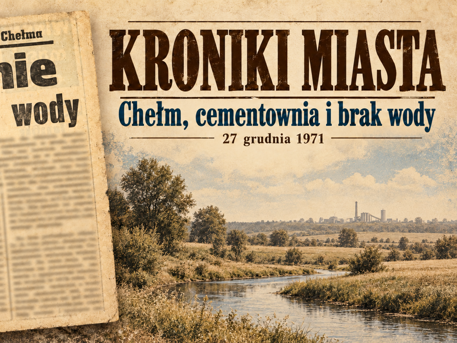Kroniki Miasta. Miasto rosło, wody brakowało. Chełm w grudniu 1971 roku