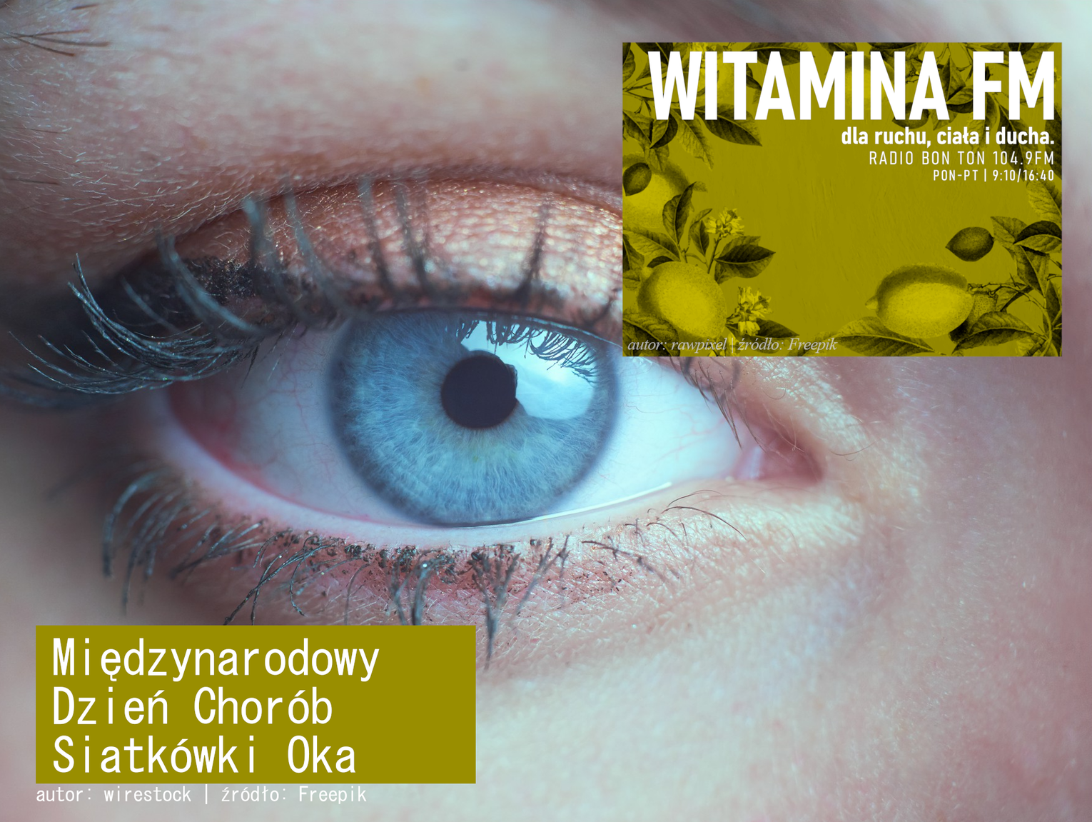 Międzynarodowy Dzień Chorób Siatkówki Oka - Witamina FM