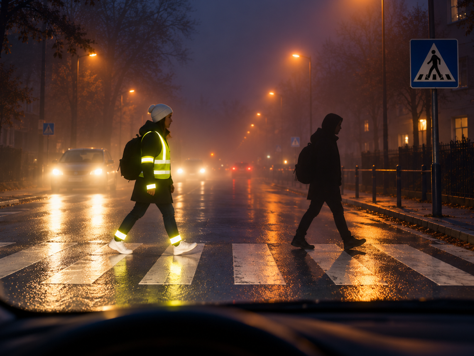 O odblaskach, widoczności pieszych i bezpieczeństwie na drodze rozmawialiśmy z mł. asp. Januszem Kaniugą z chełmskiej drogówki