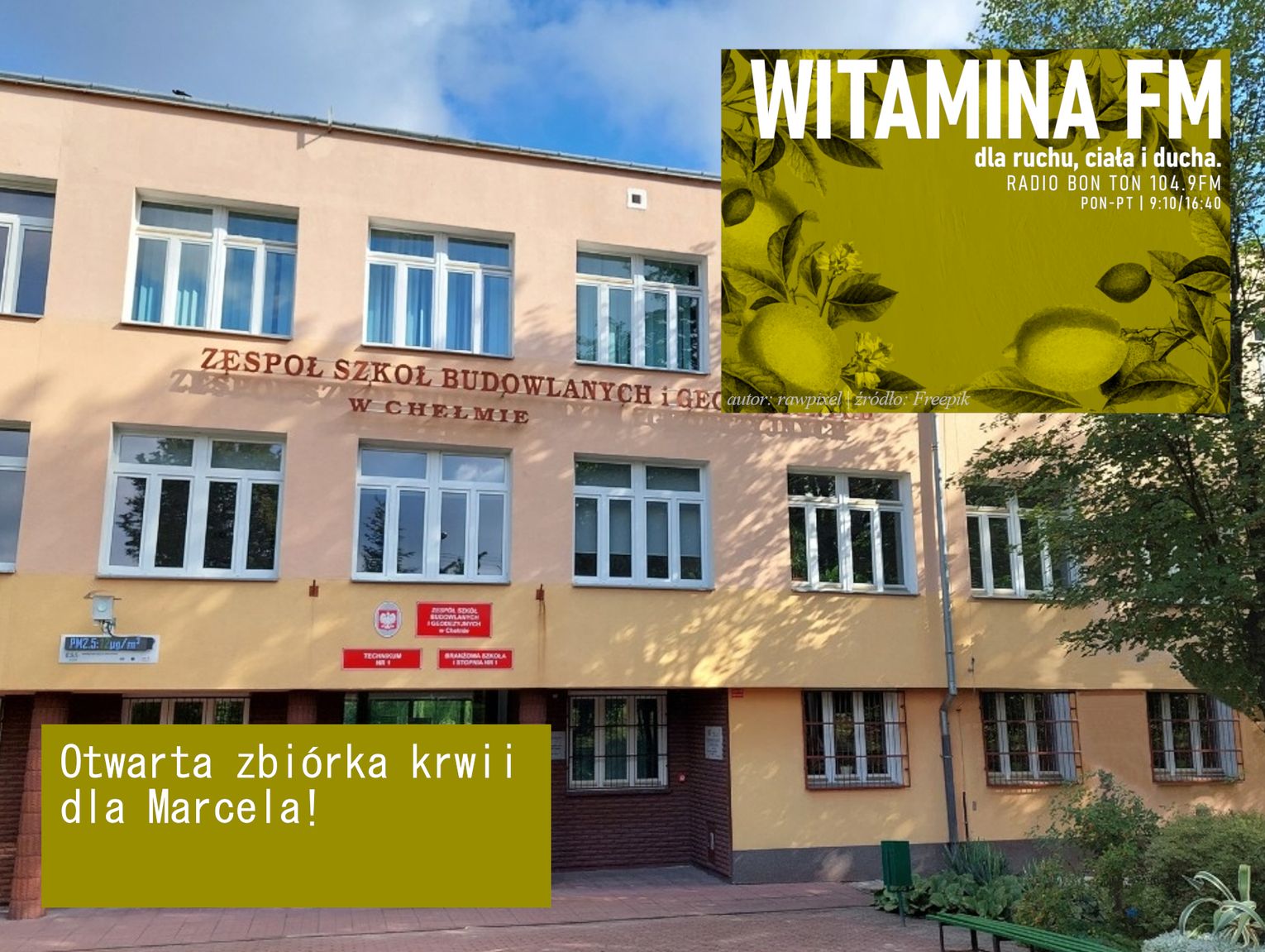 Otwarta zbiórka krwii dla Marcela! - Witamina FM
