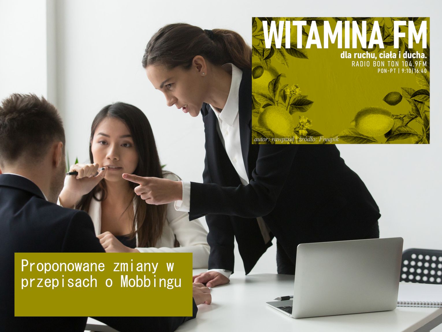 Proponowane zmiany w przepisach o Mobbingu - Witamina FM