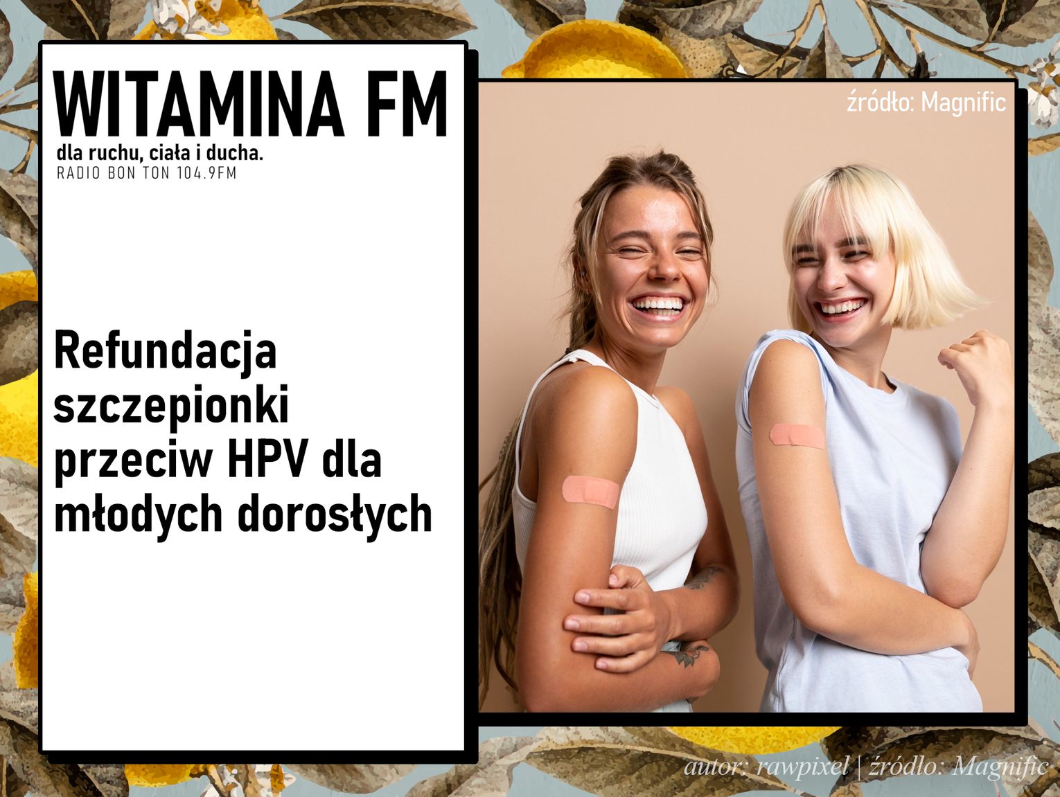 Refundacja szczepionki przeciw HPV dla młodych dorosłych | Witamina FM