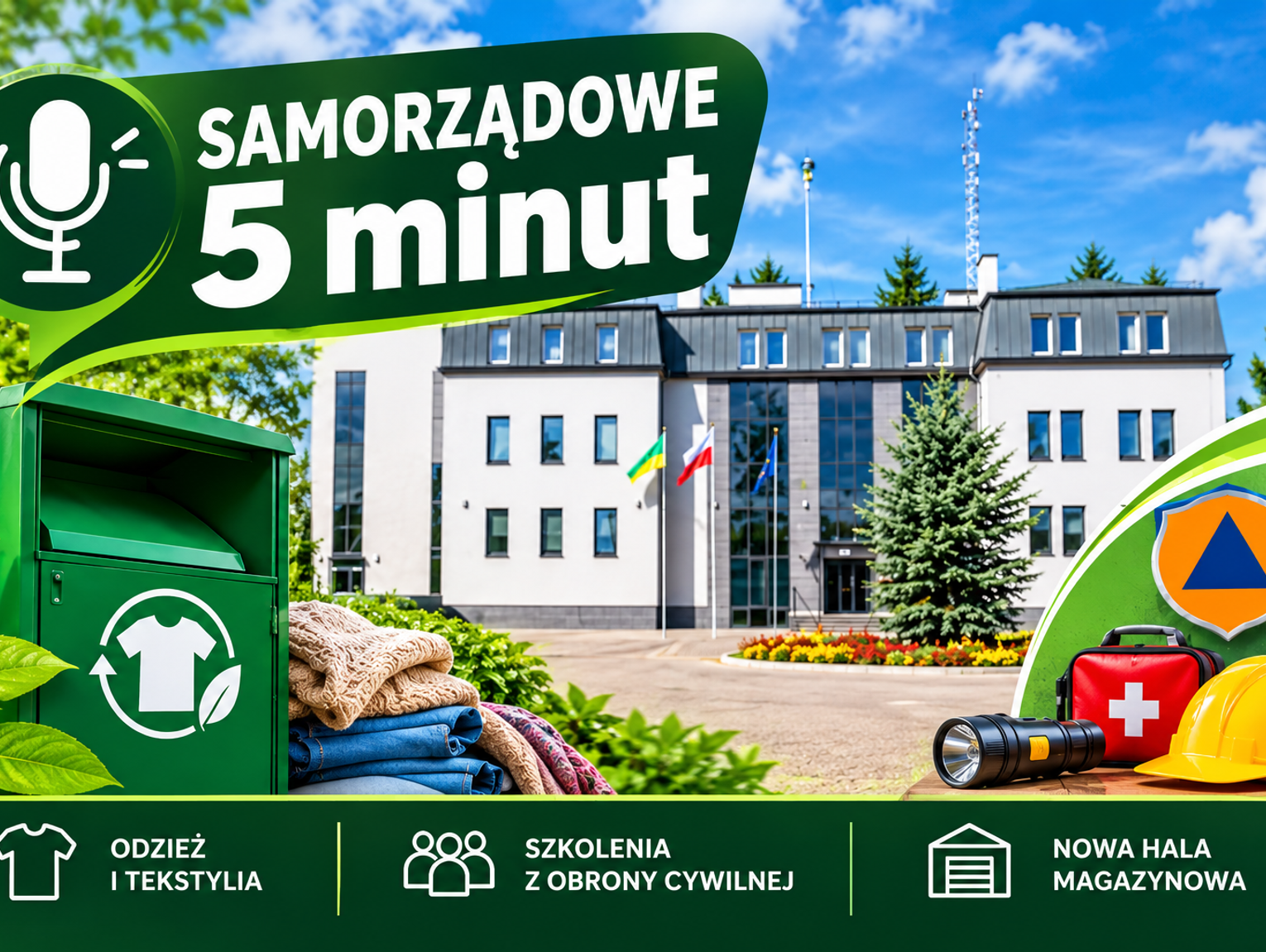 Samorządowe 5 minut. Drugie życie ubrań i przygotowania na trudne czasy. Co planuje gmina Chełm?
