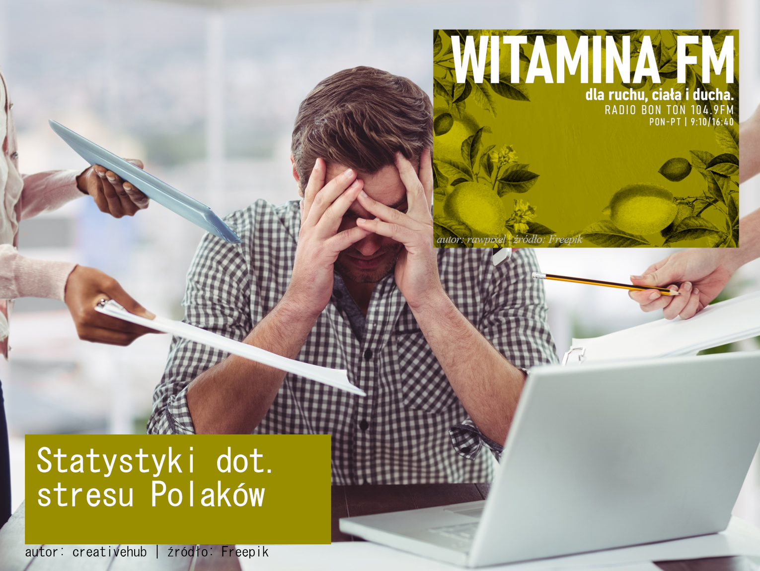 Statystyki dot. stresu Polaków - Witamina FM