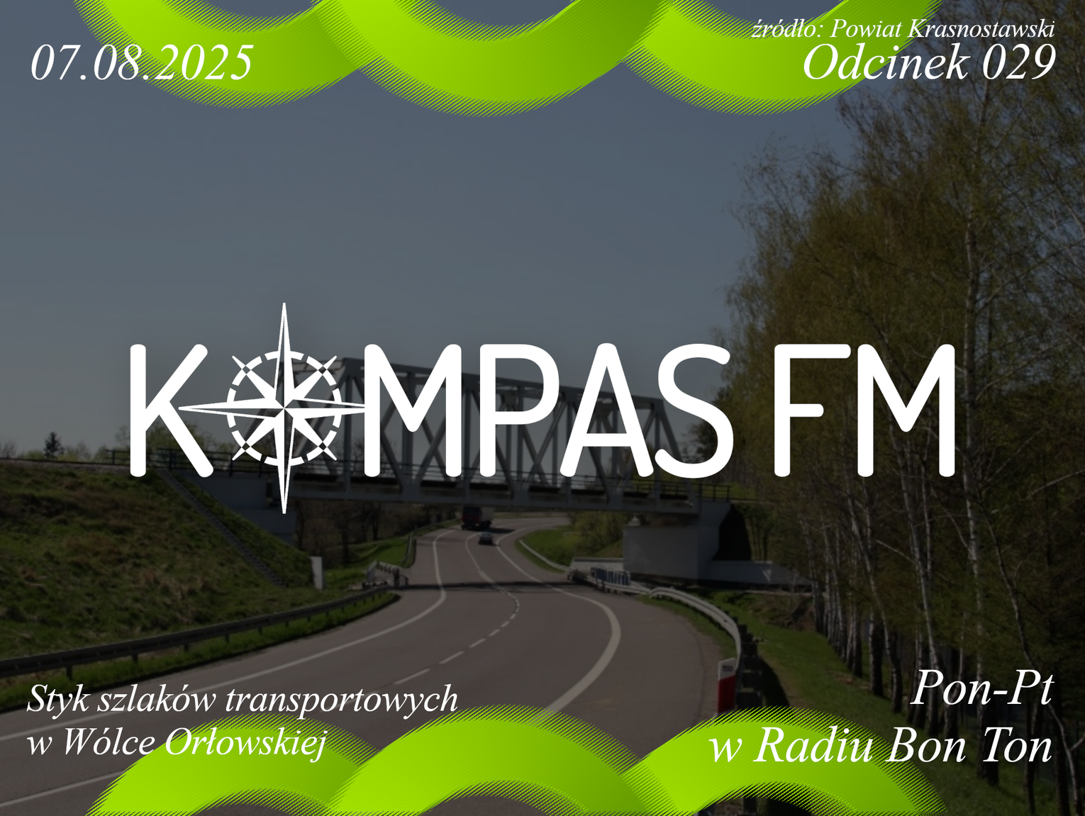 Styk szlaków transportowych w Wólce Orłowskiej - Kompas FM