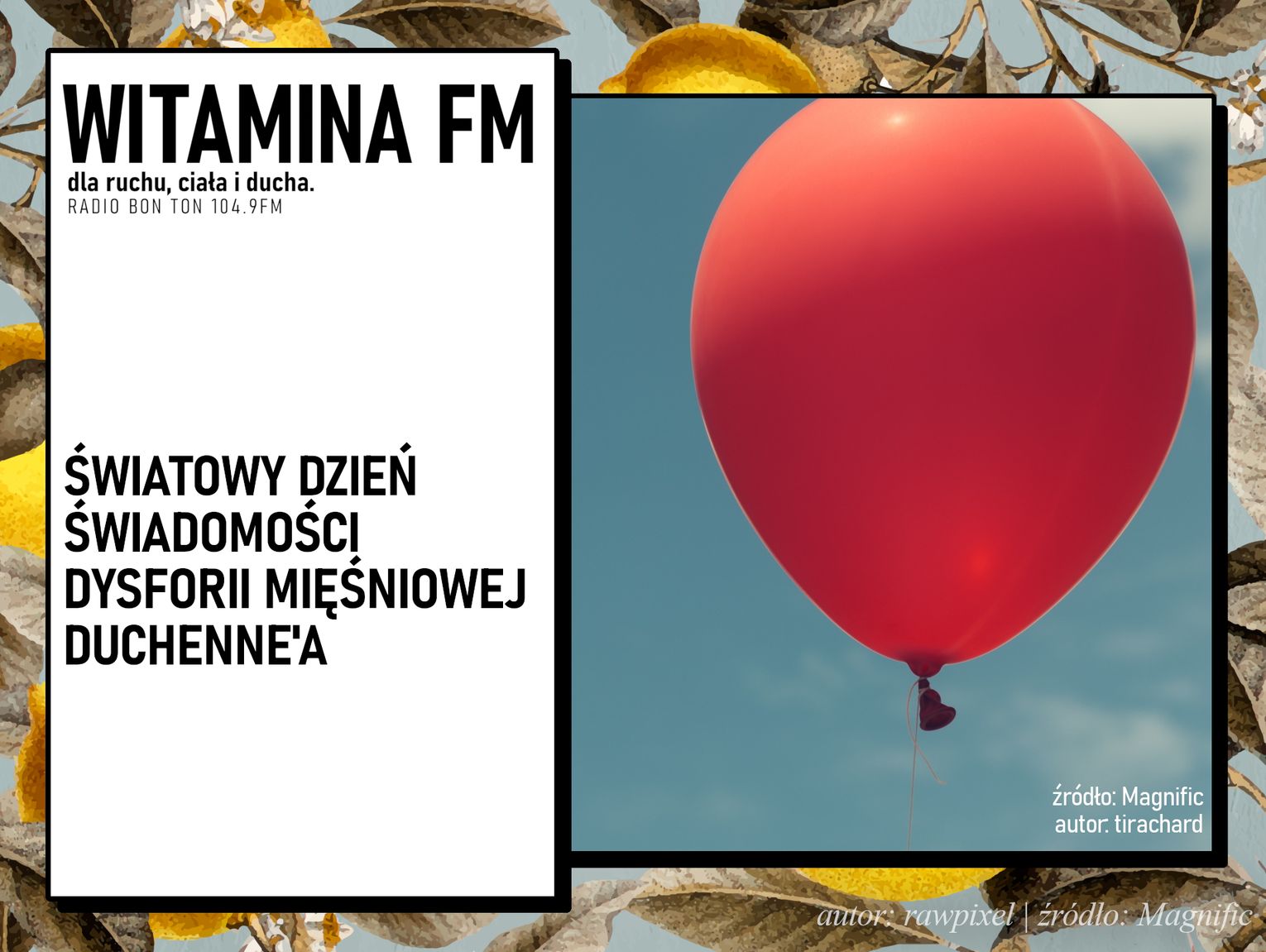 Światowy Dzień Świadomości Dystrofii Mięśniowej Duchenne'a | Witamina FM