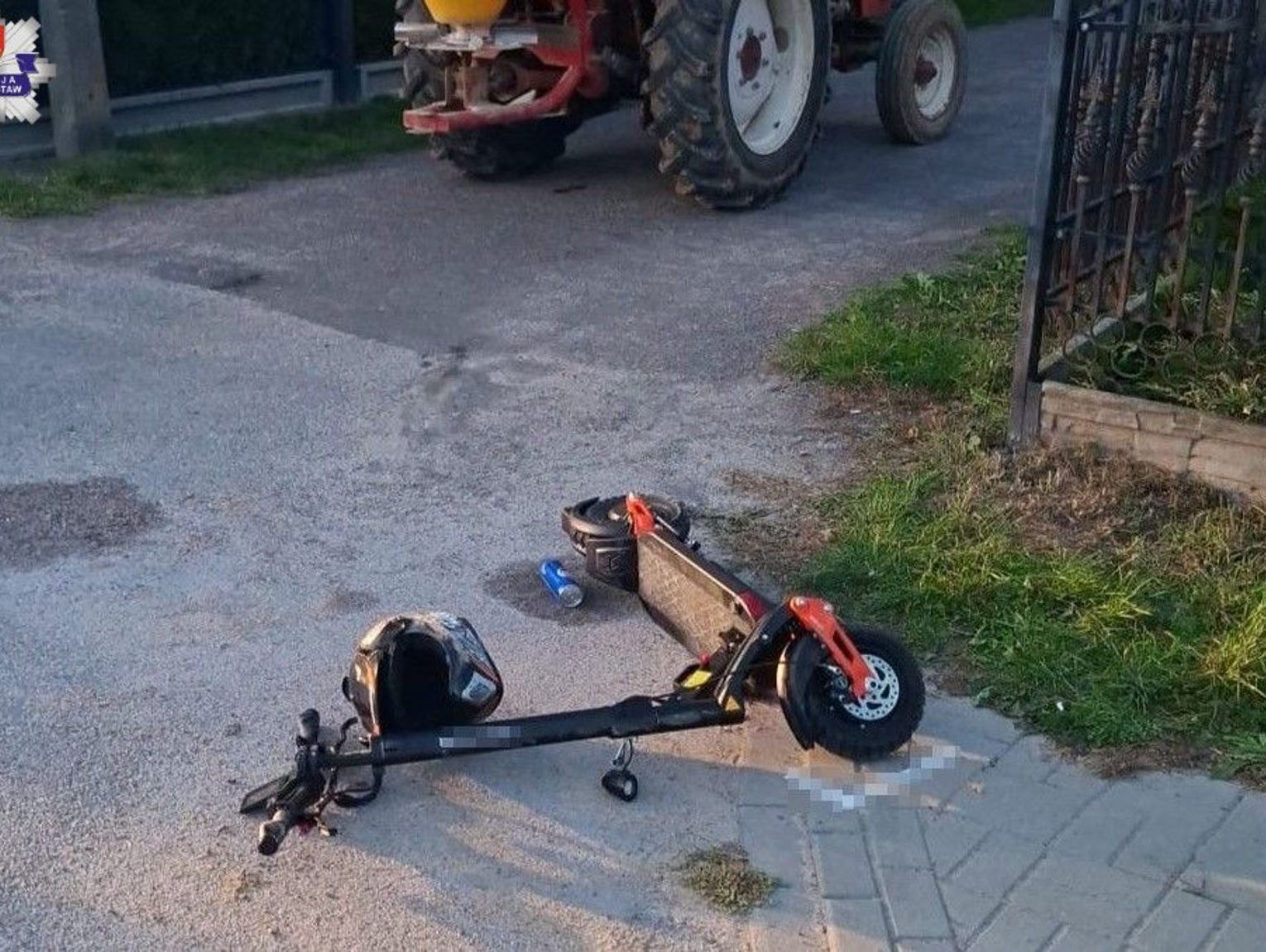 Wiadomości lokalne. 12-latek na hulajnodze zderzył się z ciągnikiem