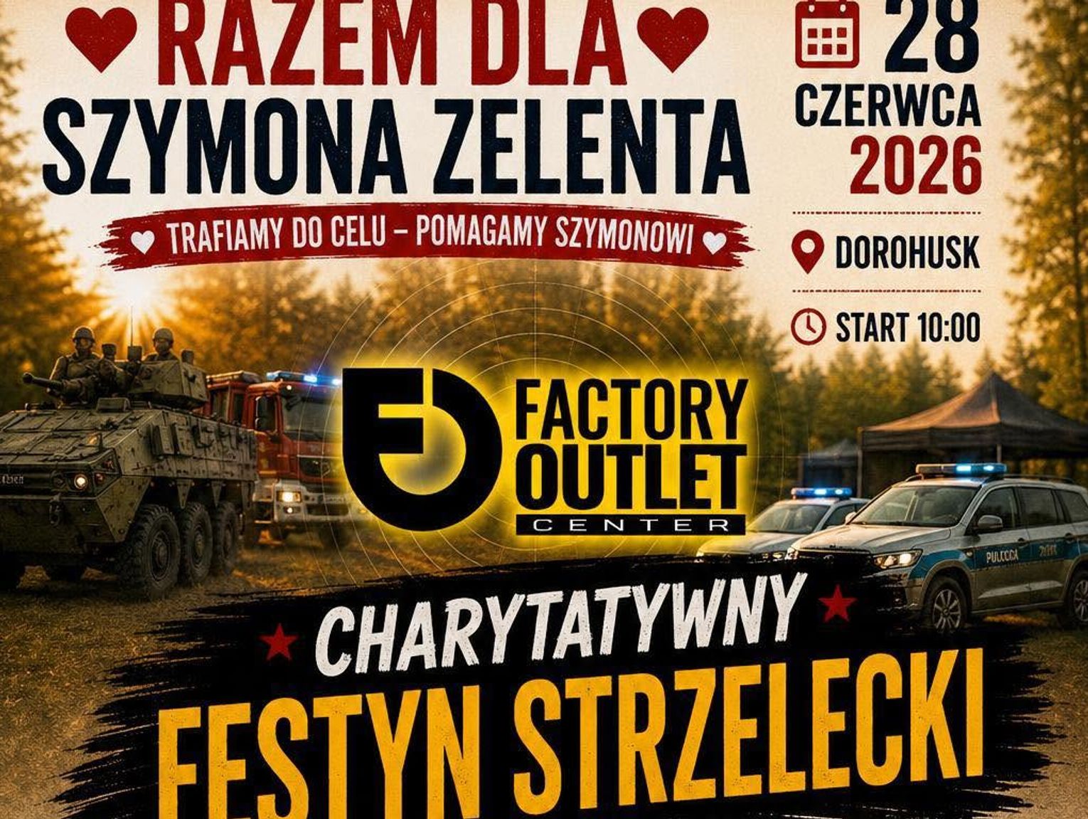 Wiadomości lokalne - Charytatywny Festyn Strzelecki dla Szymona Zelenta w Dorohusku