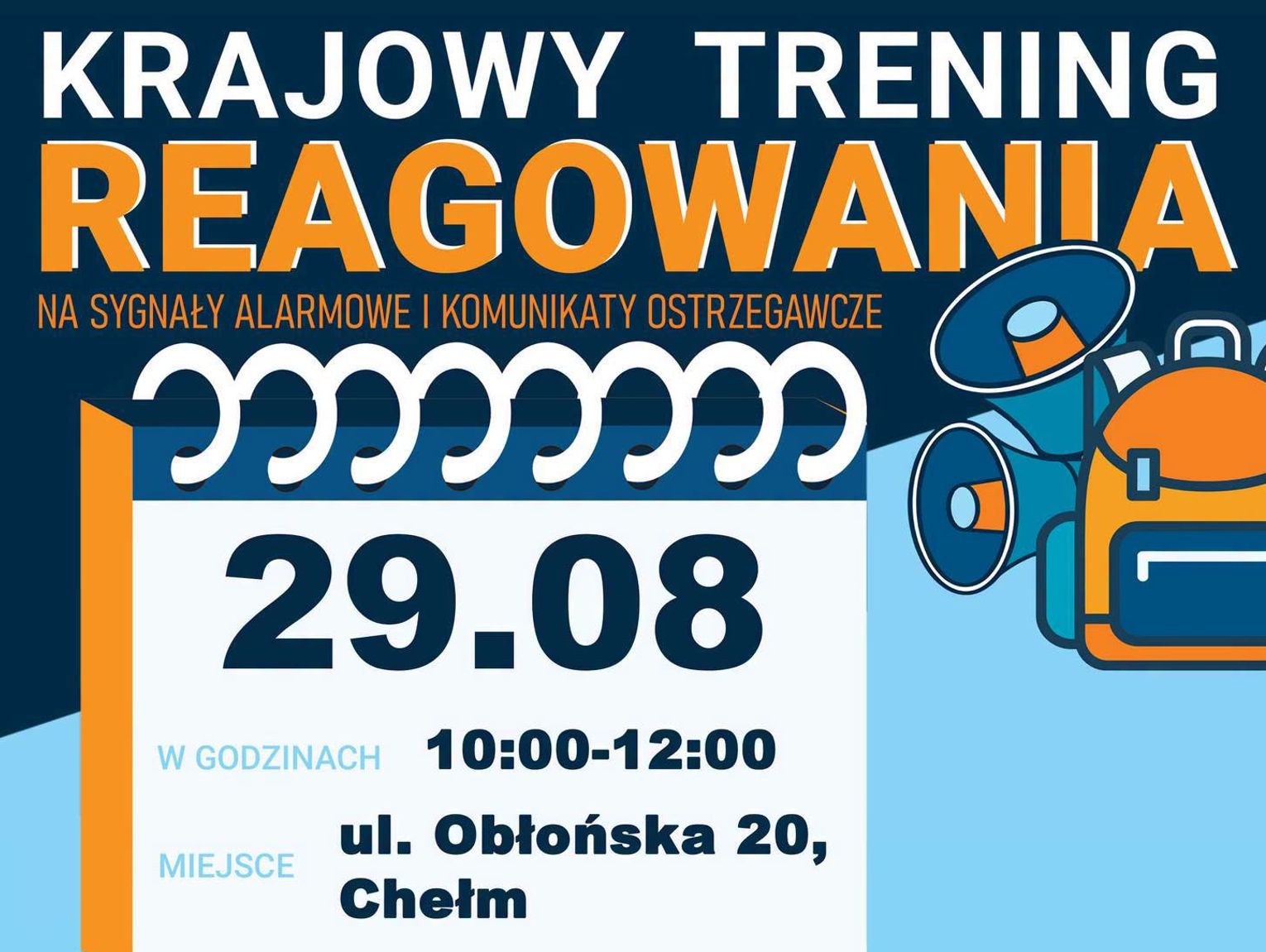 Wiadomości lokalne. Jak reagować w sytuacji zagrożenia? W sobotę trening w Chełmie