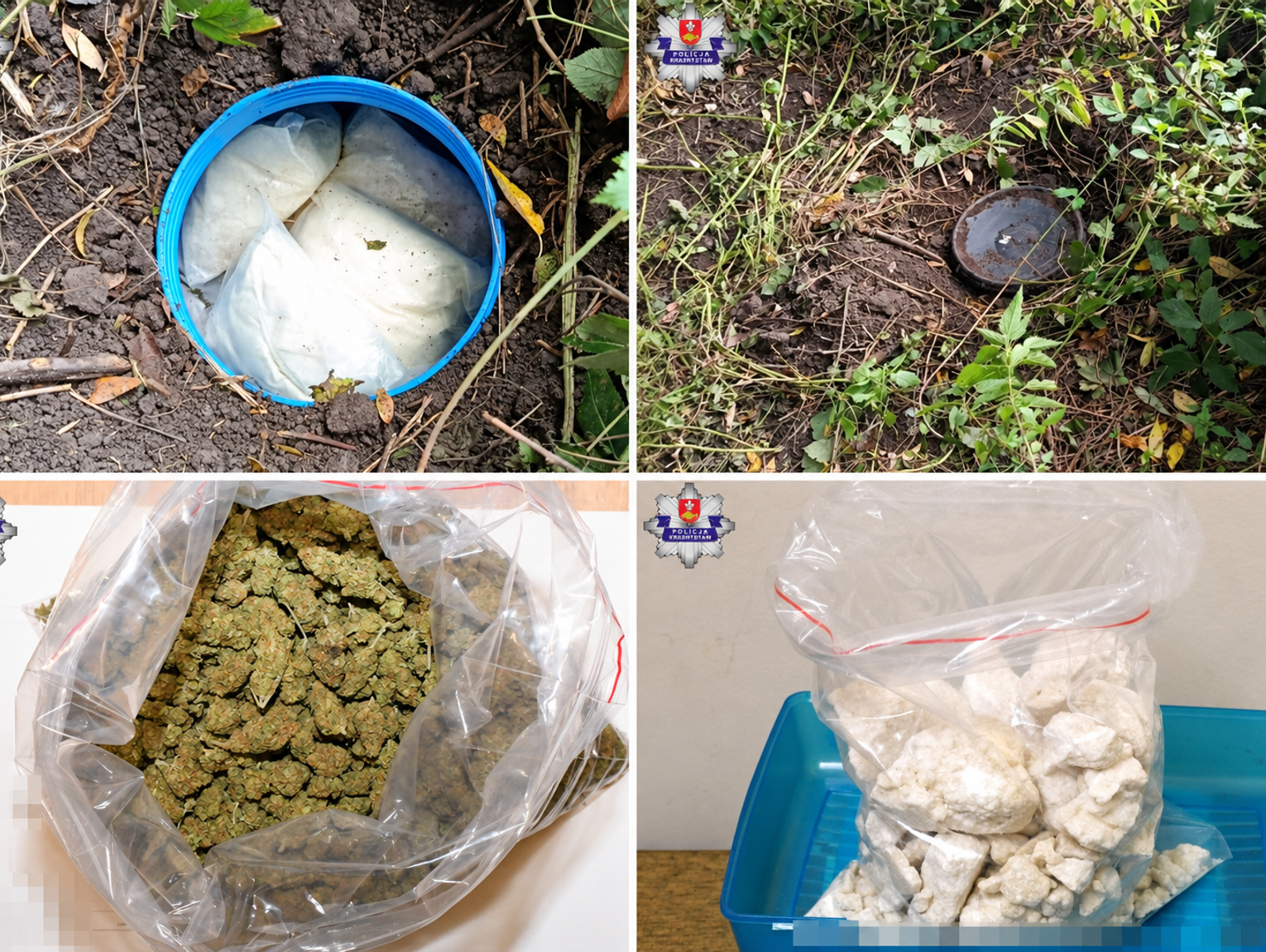 Wiadomości lokalne. Marihuana i mefedron pod ziemią. Policjanci odkryli skrytkę w powiecie chełmskim