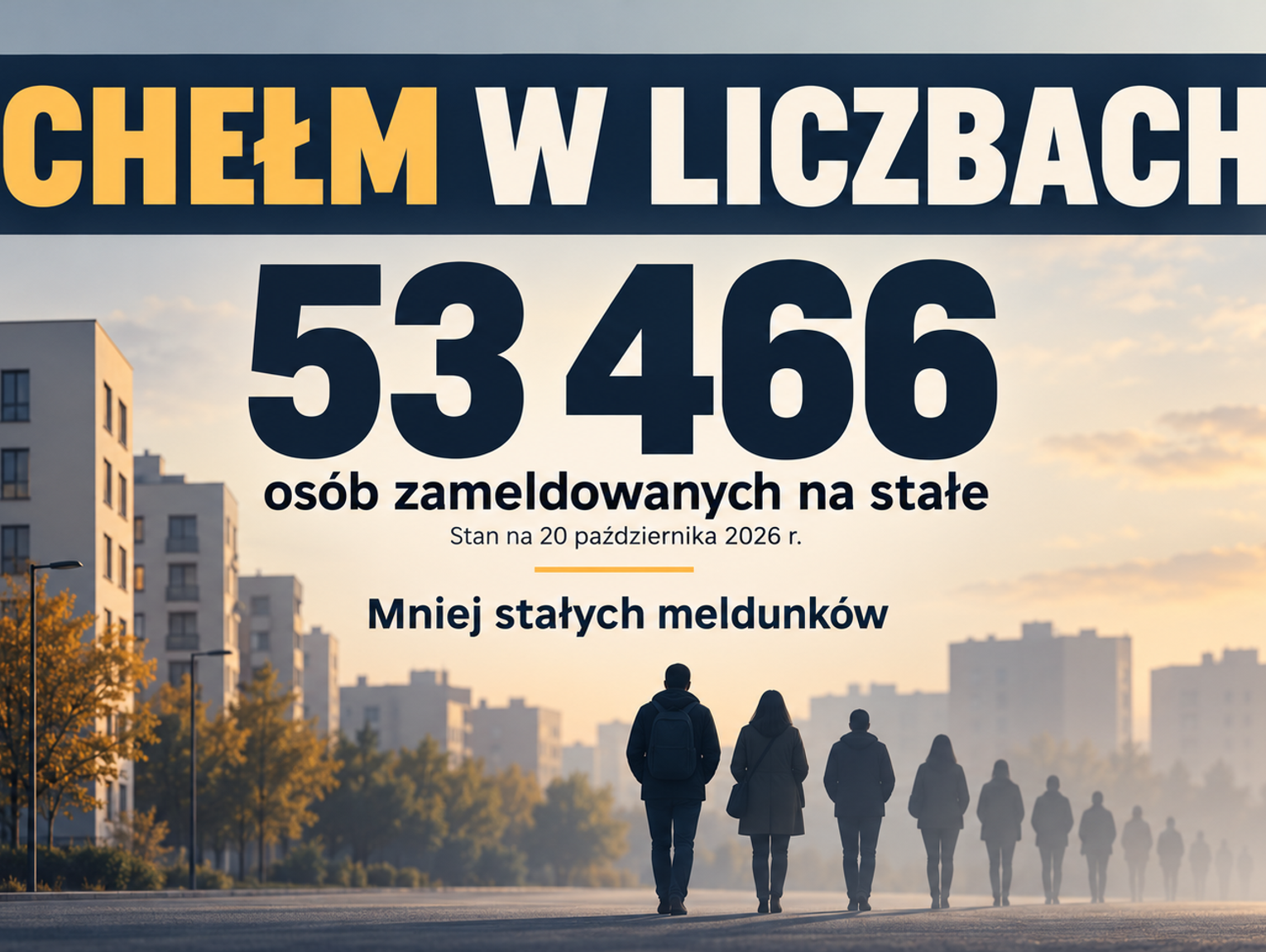 Wiadomości lokalne. Mniej stałych meldunków, mniej urodzeń. Chełm podsumowuje dane