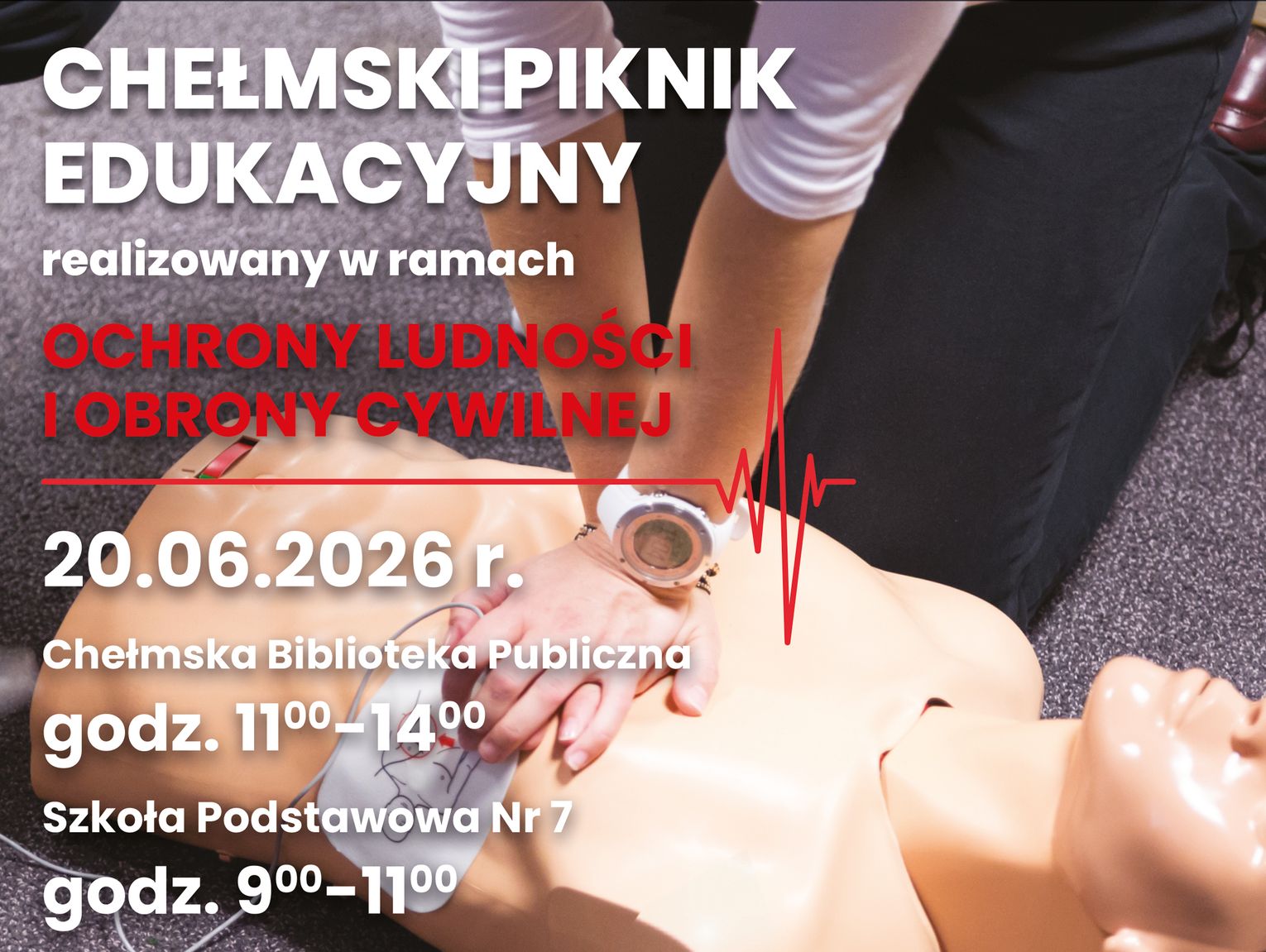Wiadomości lokalne. Nauczą ratować życie. W sobotę treningi pierwszej pomocy w Chełmie i Krasnymstawie