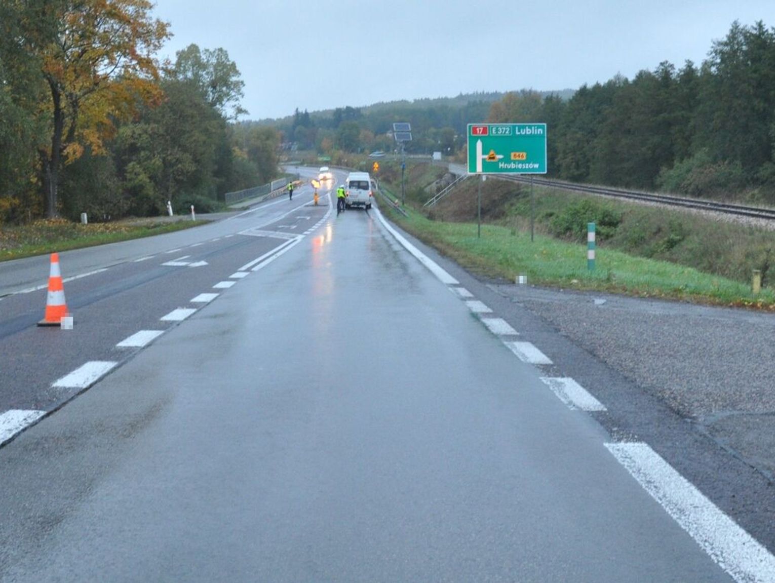 Wiadomości lokalne - Potrącenie pieszej na DK17 w Tuligłowach