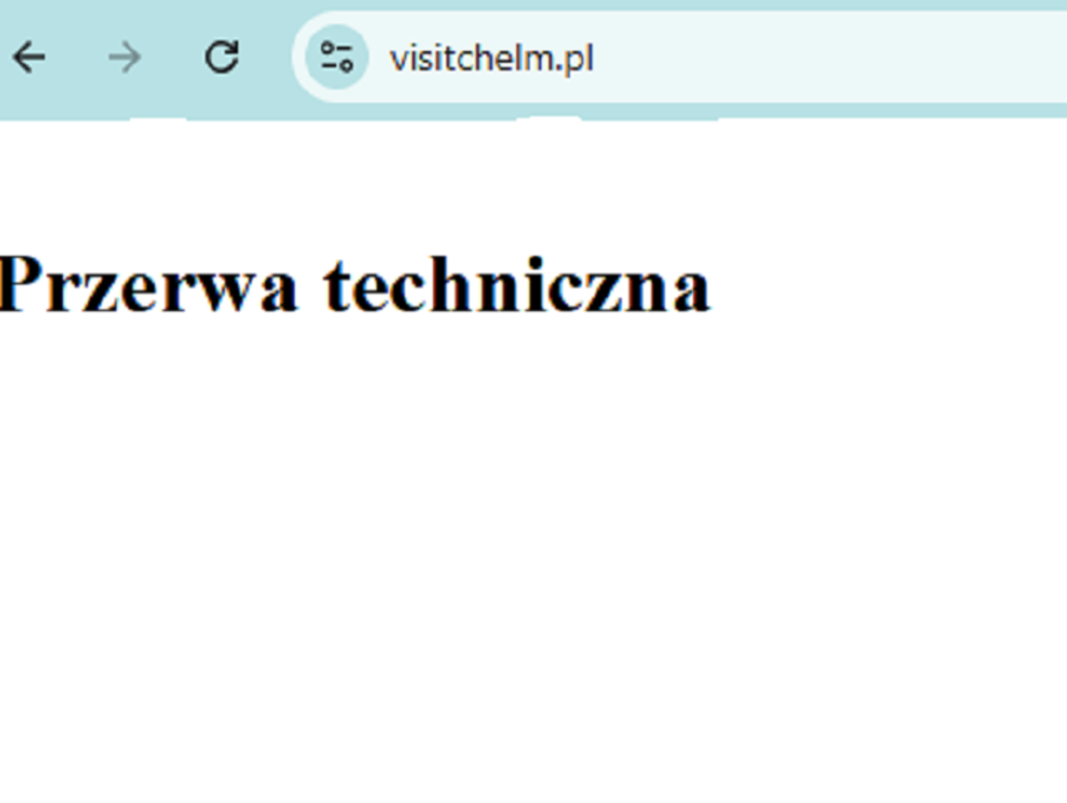 Wiadomości lokalne. Visit or not to visit. Strona VisitChelm.pl niedostępna