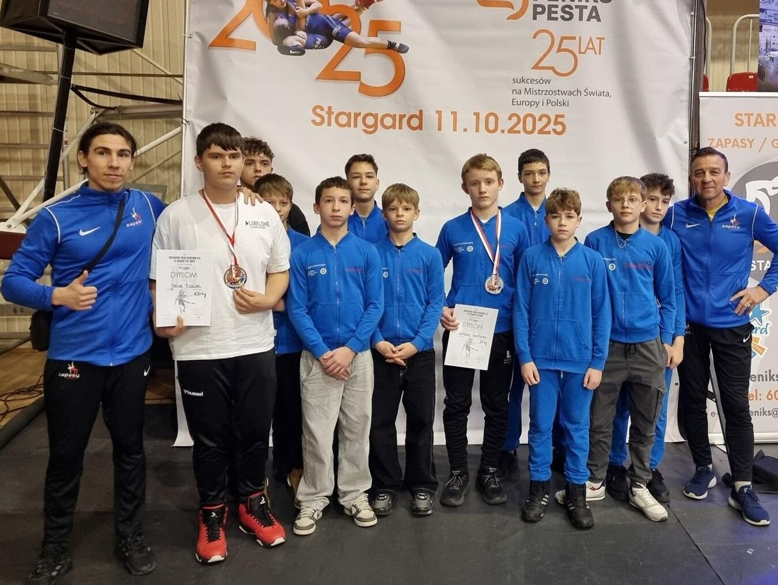 Wiadomości sportowe - zapaśnicy LMKS-u Krasnystaw na podium w Stargardzie