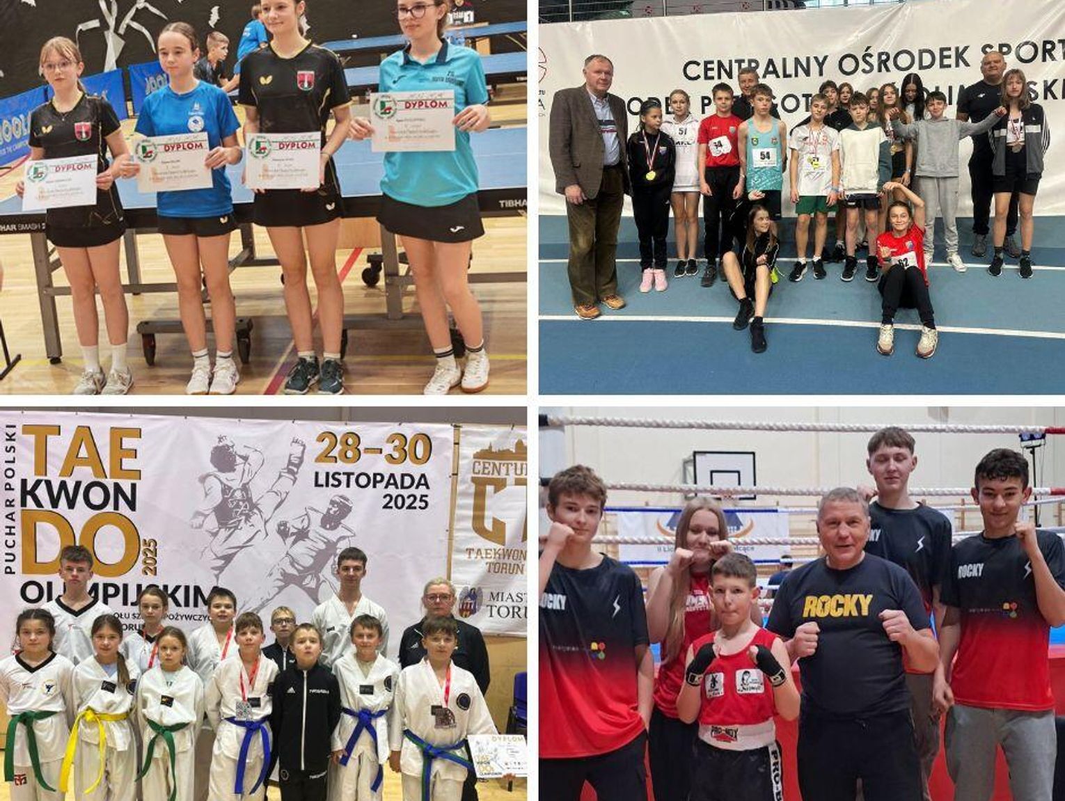 Wiadomości sportowe - zawodnicy UKS-u Songo i UKS-u Rocky z medalami, awanse tenisistek Żaczka