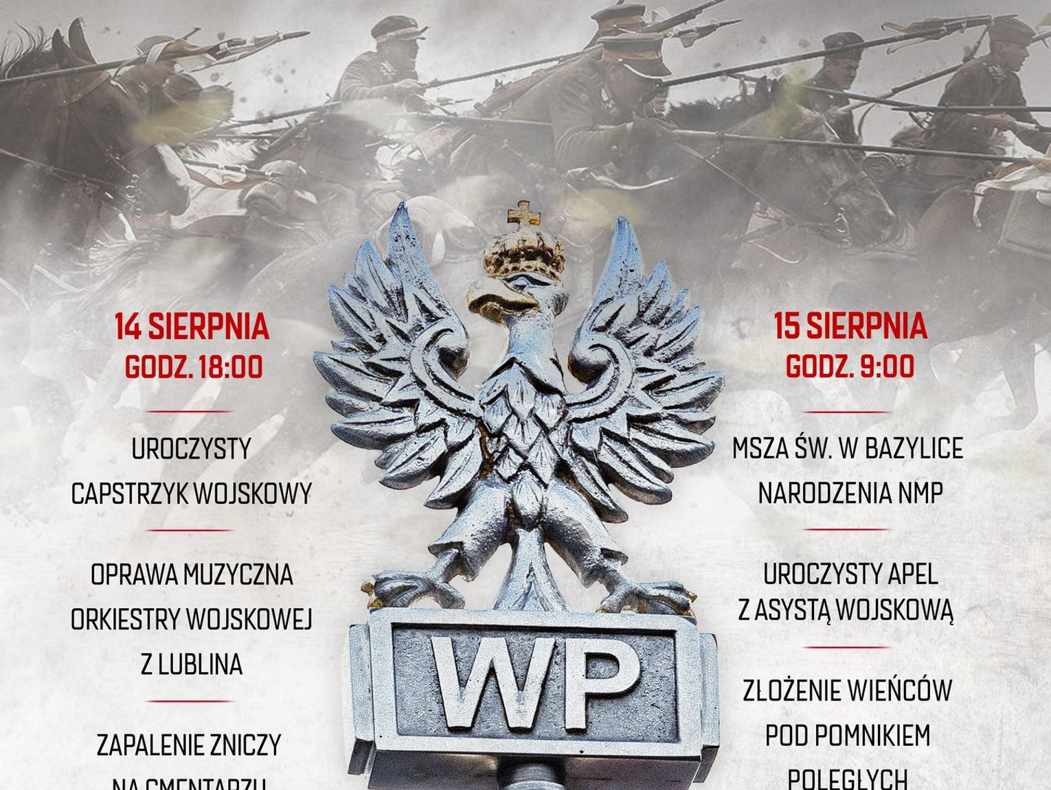 Wojsko zaprasza do wspólnego świętowania. Garnizonowe Obchody Święta Wojska Polskiego