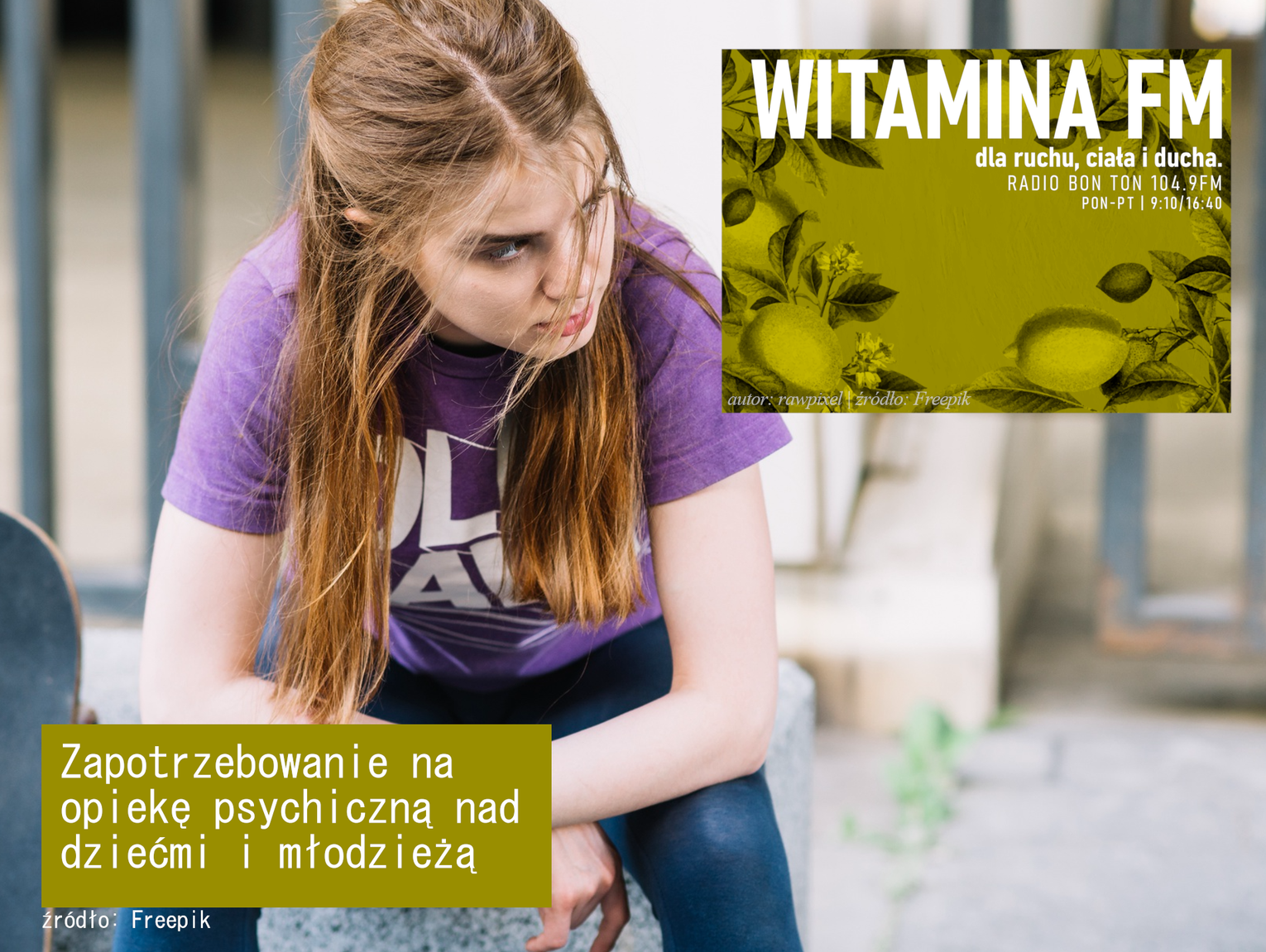 Zapotrzebowanie na opiekę psychiczną nad dziećmi i młodzieżą - Witamina FM
