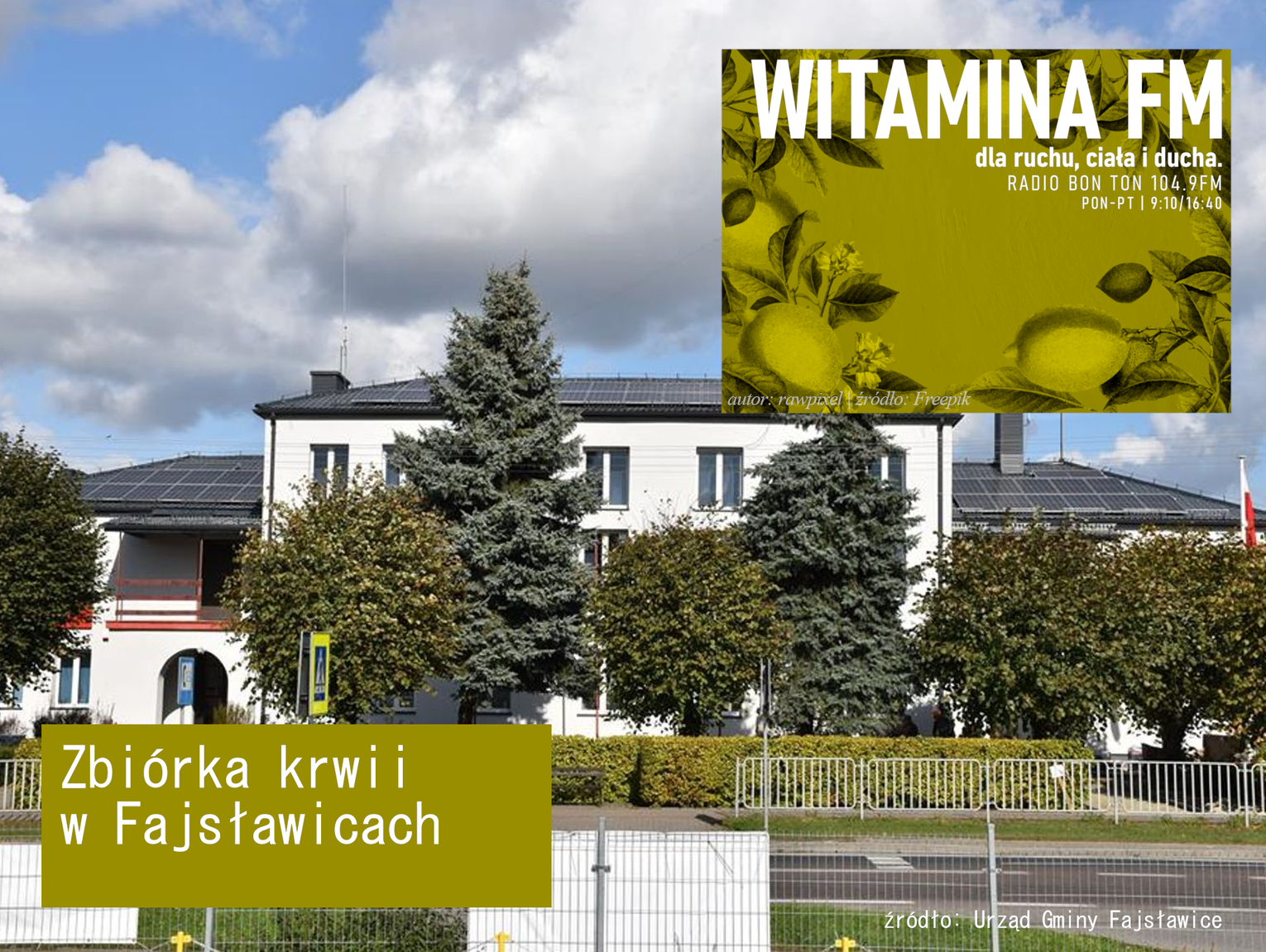 Zbiórka krwi w Fajsławicach - Witamina FM