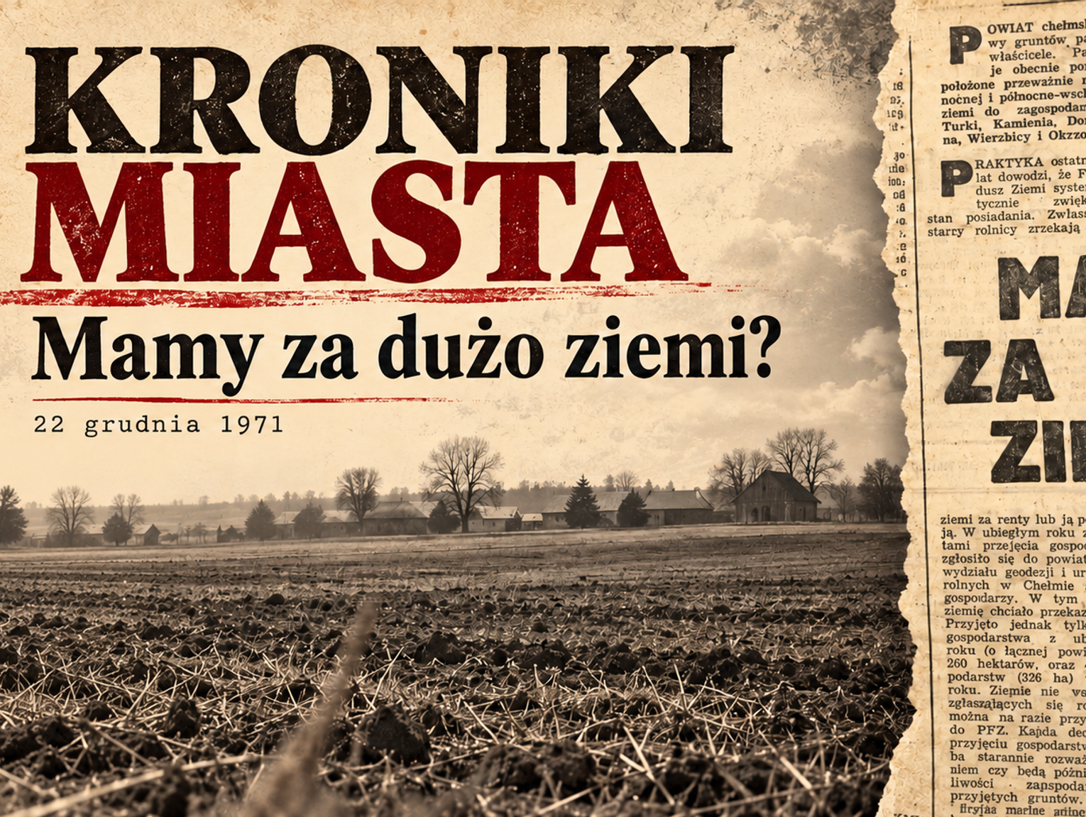Ziemia czekała na gospodarzy. „Kroniki Miasta” wracają do 1971 roku