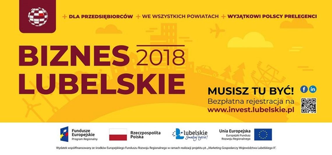 "Biznes - Lubelskie" - spotkanie dla przedsiębiorców z regionu