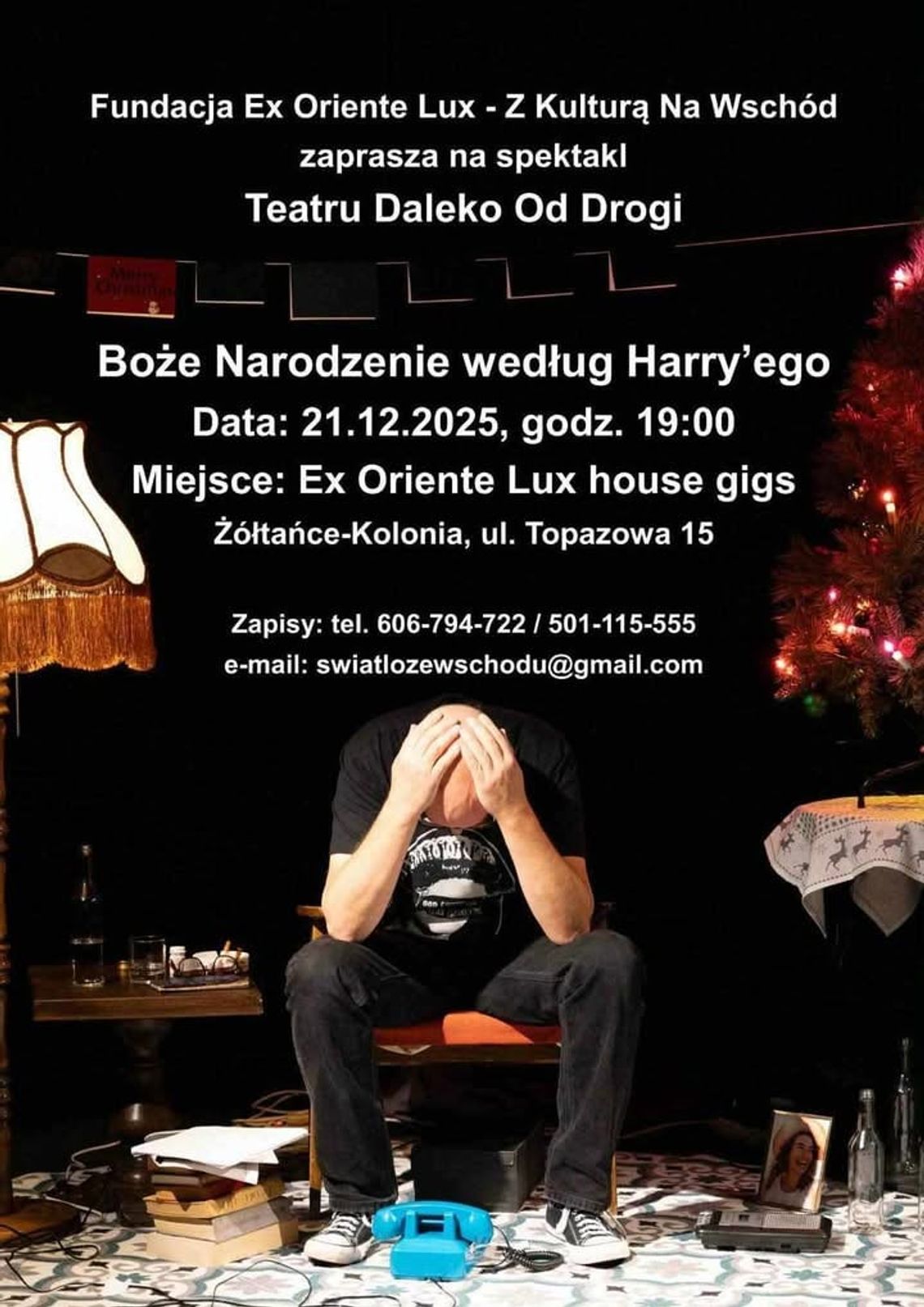 W niedzielę, 21 grudnia, odbędzie się ostatnie wydarzenie z cyklu house gig, mające na celu głęboką refleksję nad ludzką kondycją.