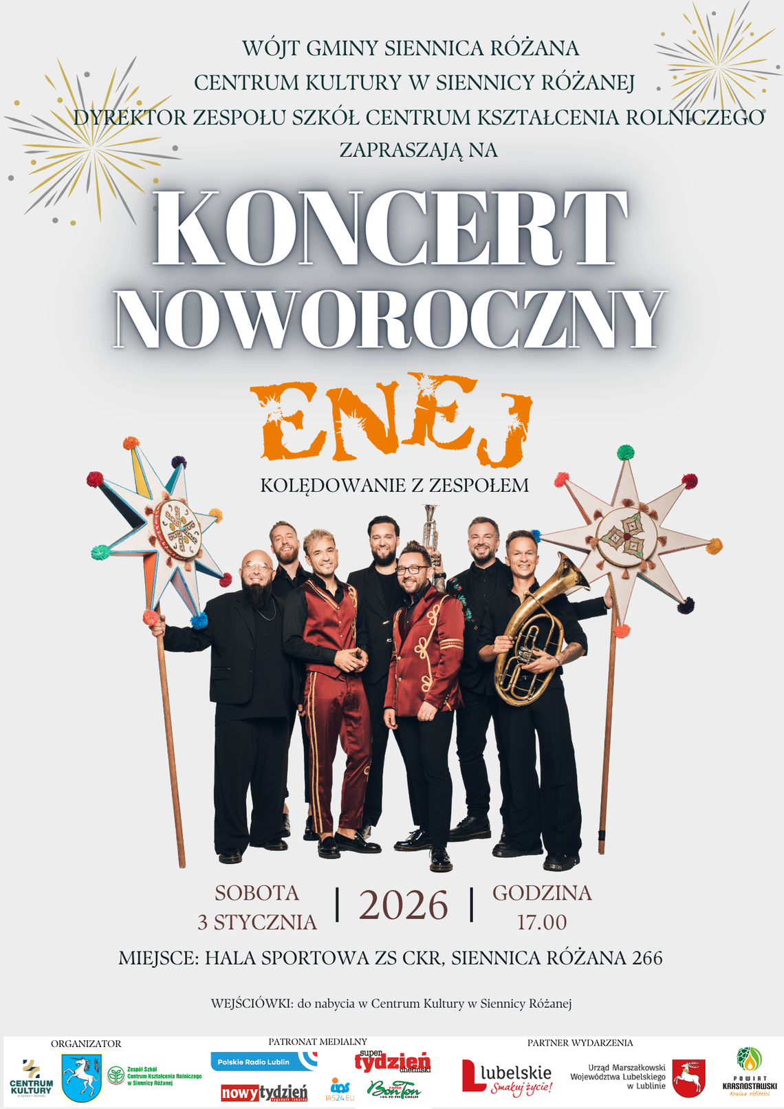 Siennica Różana ponownie stanie się centrum regionalnych wydarzeń kulturalnych, organizując XXIV Koncert Noworoczny, który odbędzie się 3 stycznia o godzinie 17:00.
