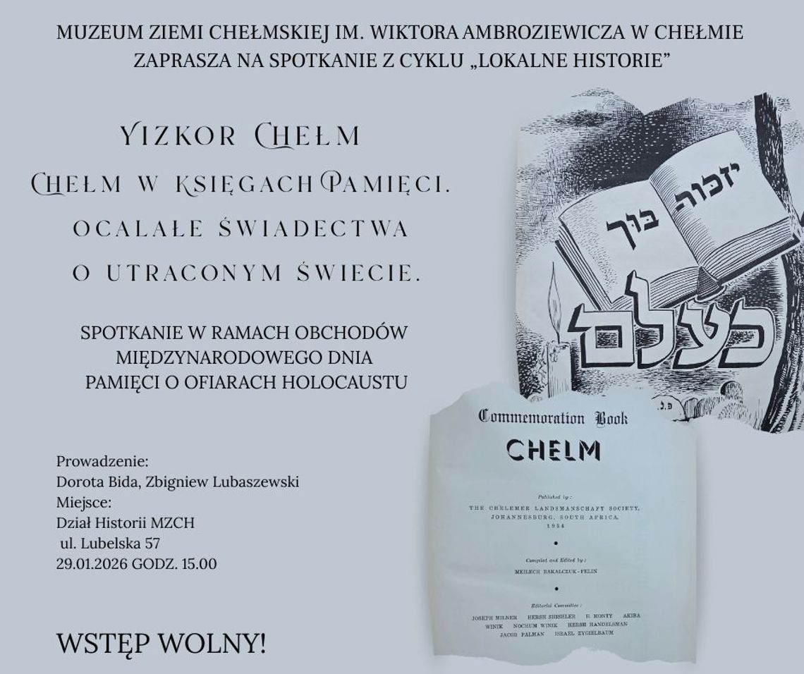 BLIŻEJ KULTURY (odc. 342) - Cykl spotkań "Lokalne historie" powraca W czwartek w siedzibie Muzeum Ziemi Chełmskiej o godzinie 15:00 odbędzie się pierwsze w tym roku spotkanie z cyklu Lokalne historie .