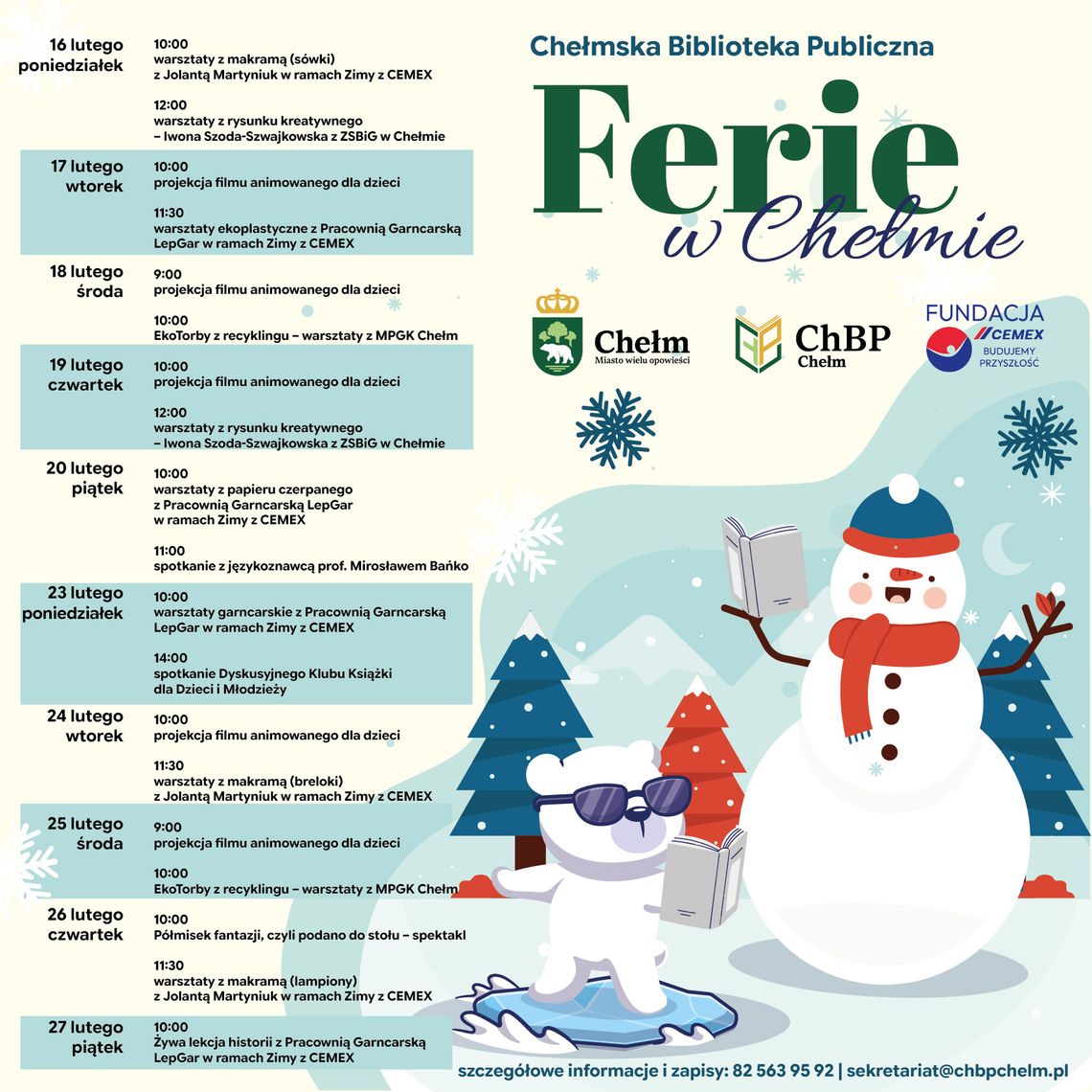 Co przygotowała dla swoich czytelników Chełmska Biblioteka Publiczna w lutym?