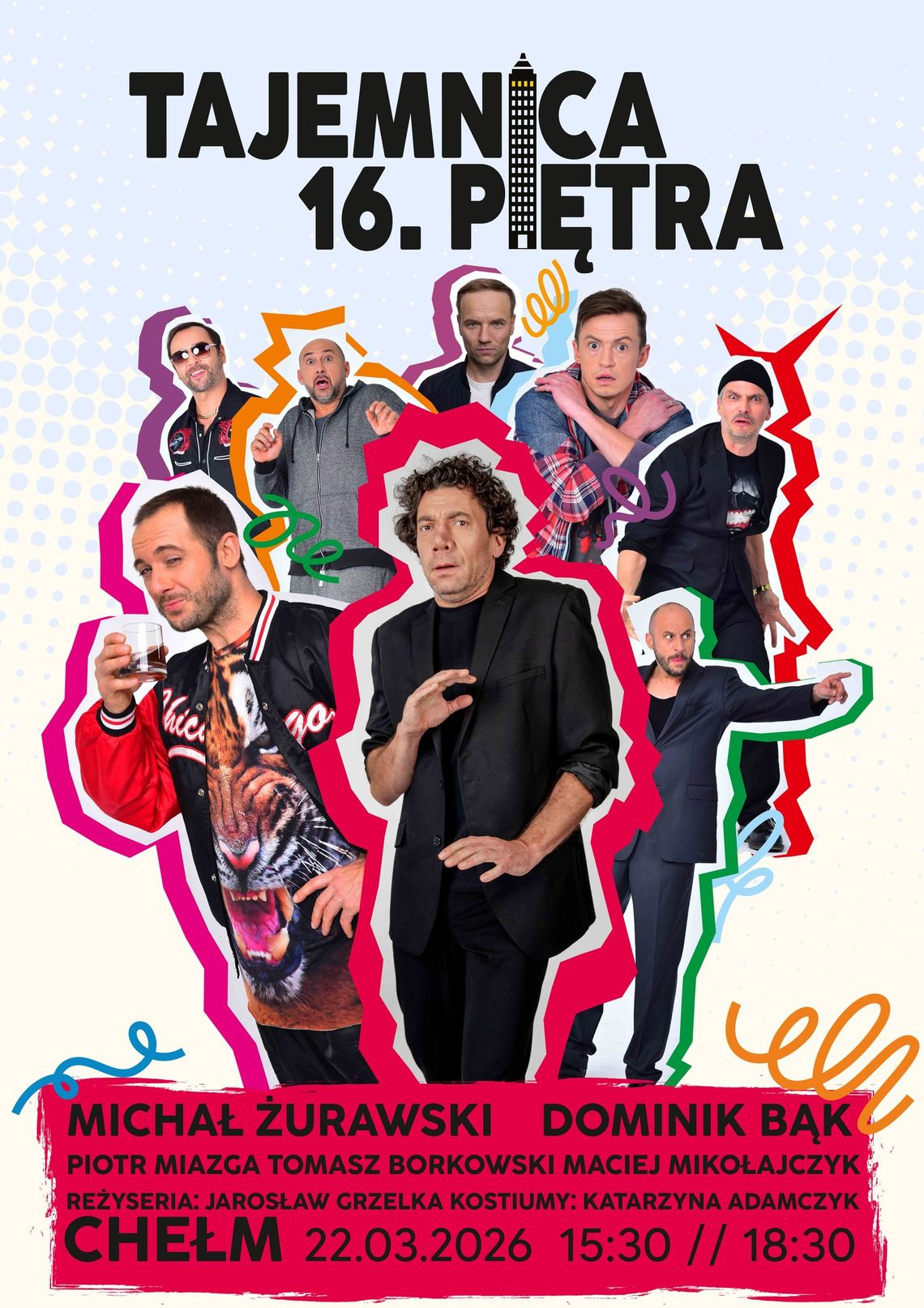 BLIŻEJ KULTURY (odc. 375) - „Tajemnica 16. piętra” 22 marca odbędą się dwa wejścia na spektakl „Tajemnica 16. piętra”, o godz. 15:30 i 18:30.