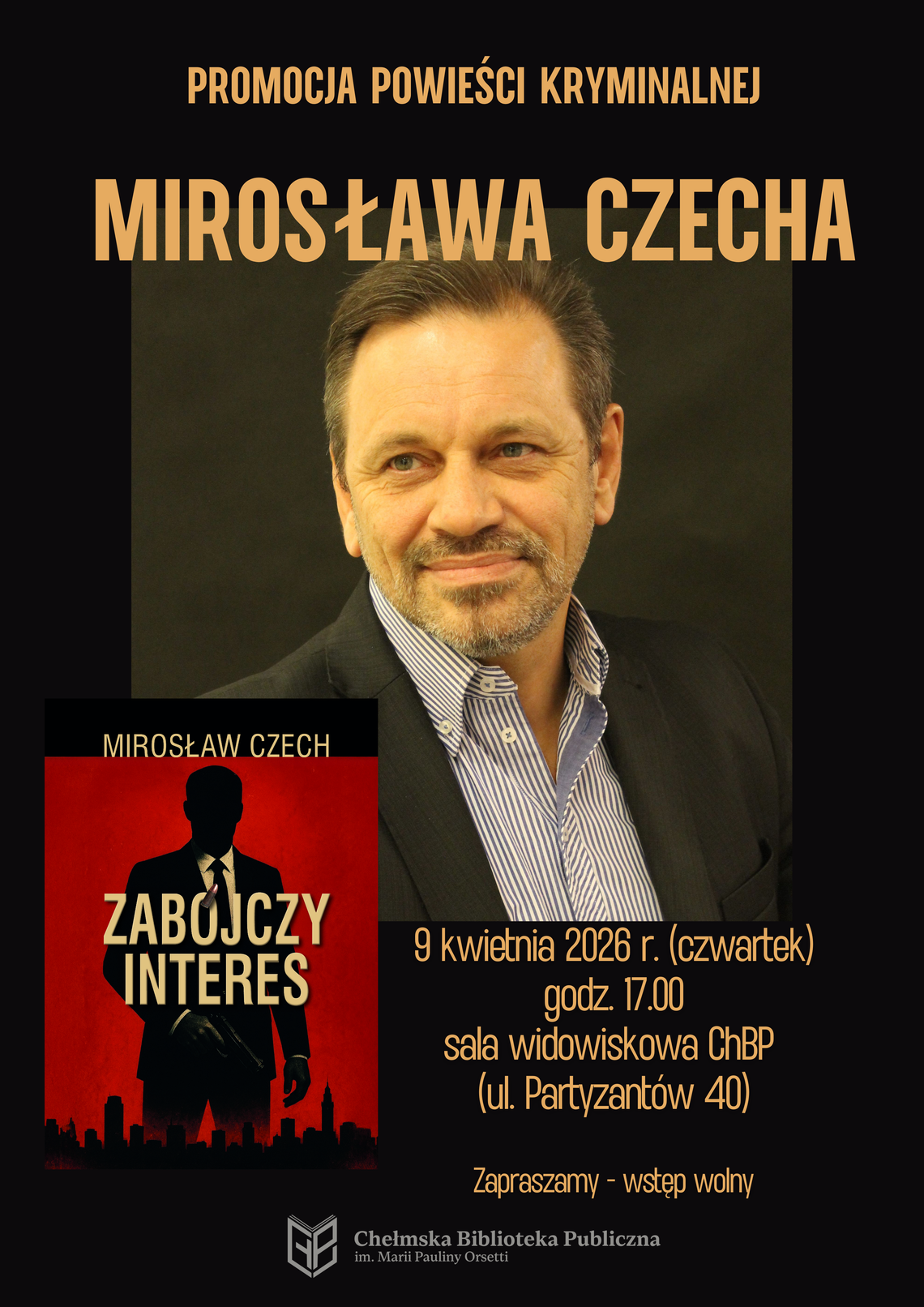 Wydarzenie zaplanowano na 9 kwietnia o godzinie 17:00. Uczestnicy zgromadzą się w sali widowiskowej głównej siedziby instytucji przy ulicy Partyzantów 40.