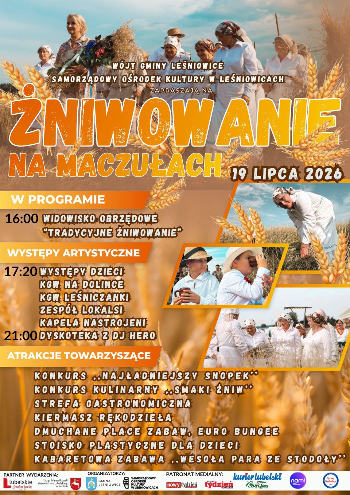BLIŻEJ KULTURY (odc. 451) - Tradycja zagości nad Zalew Maczuły "Żniwowanie na Maczułach" odbędzie się 19 lipca o godzinie 16:00.