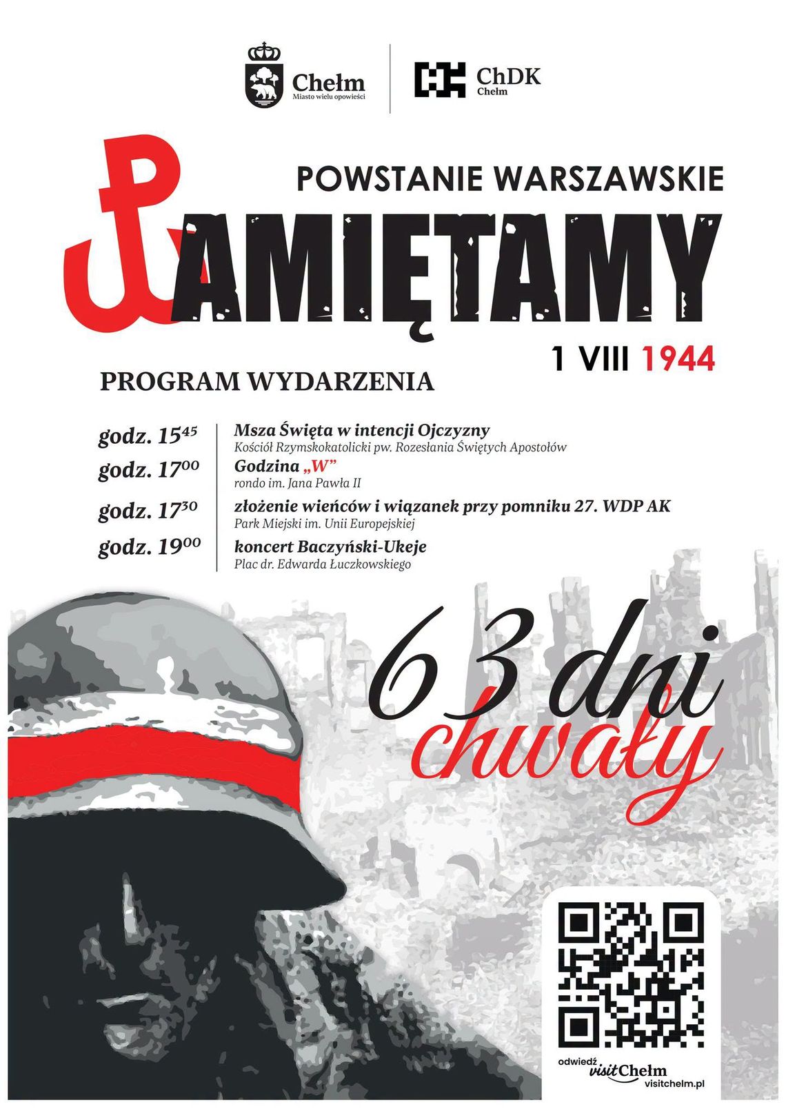 Chełm oraz Krasnystaw uczci 82. rocznicę wybuchu Powstania Warszawskiego.