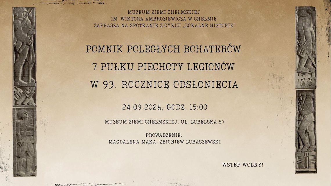 BLIŻEJ KULTURY (odc. 496) - Wracają "Lokalne historie" Spotkanie odbędzie się w czwartek, 24 września, o godzinie 15:00 w siedzibie Działu Historii przy ul. Lubelskiej 57.