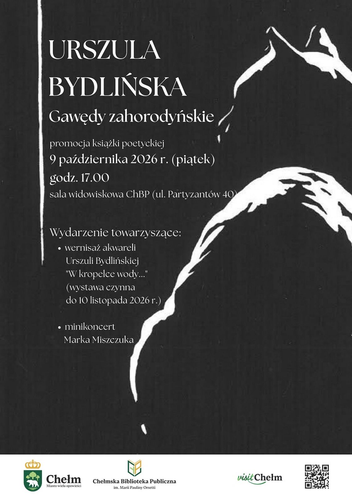 9 października w Chełmskiej Bibliotece Publicznej odbędzie się promocja książki Urszuli Bydlińskiej oraz wernisaż jej akwareli.