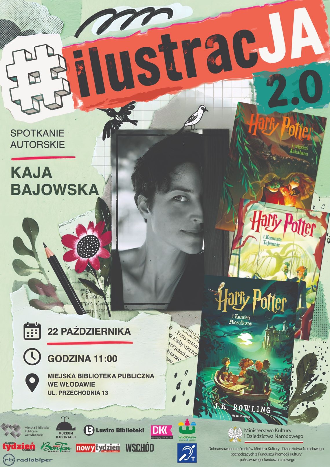 BLIŻEJ KULTURY (odc. 519) - Spotkanie z ilustratorką Harrego Pottera Kaja Bajowska we Włodawie! Poznaj autorkę pierwszej polskiej okładki Harry’ego Pottera i kulisy pracy ilustratora.