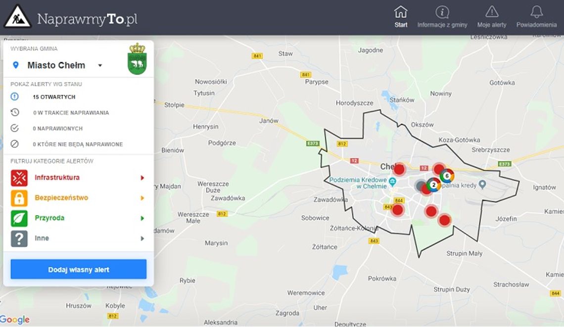 Chełm: 'NaprawmyTo.pl' - aplikacja już do dyspozycji mieszkańców