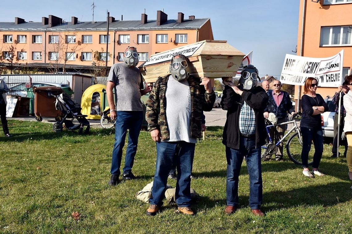 Chełm: Odbył się kolejny protest mieszkańców przeciwko budowie wytwórni asfaltu