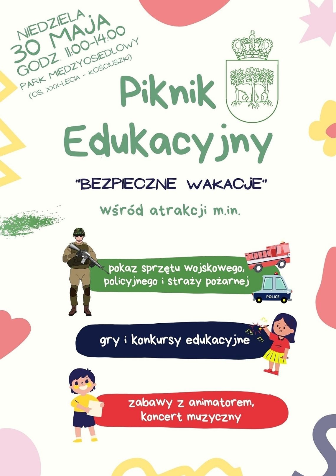 Chełm: Piknik edukacyjny "Bezpieczne wakacje"