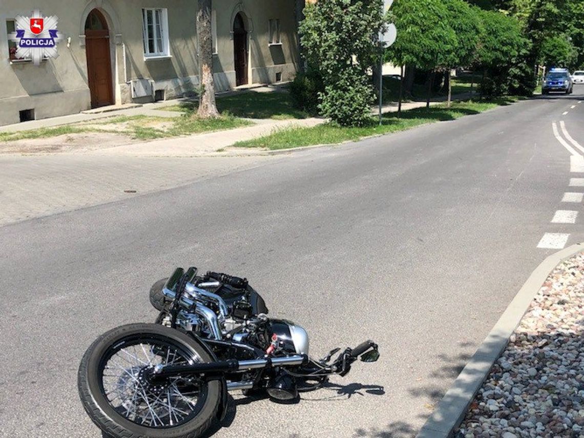 Chełm: Poważny wypadek motocyklisty na ul. Stephensona