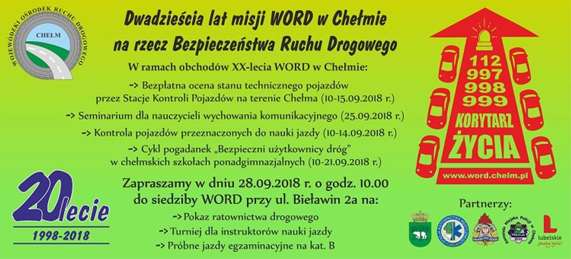 Chełm: WORD zaprasza na obchody 20-lecia