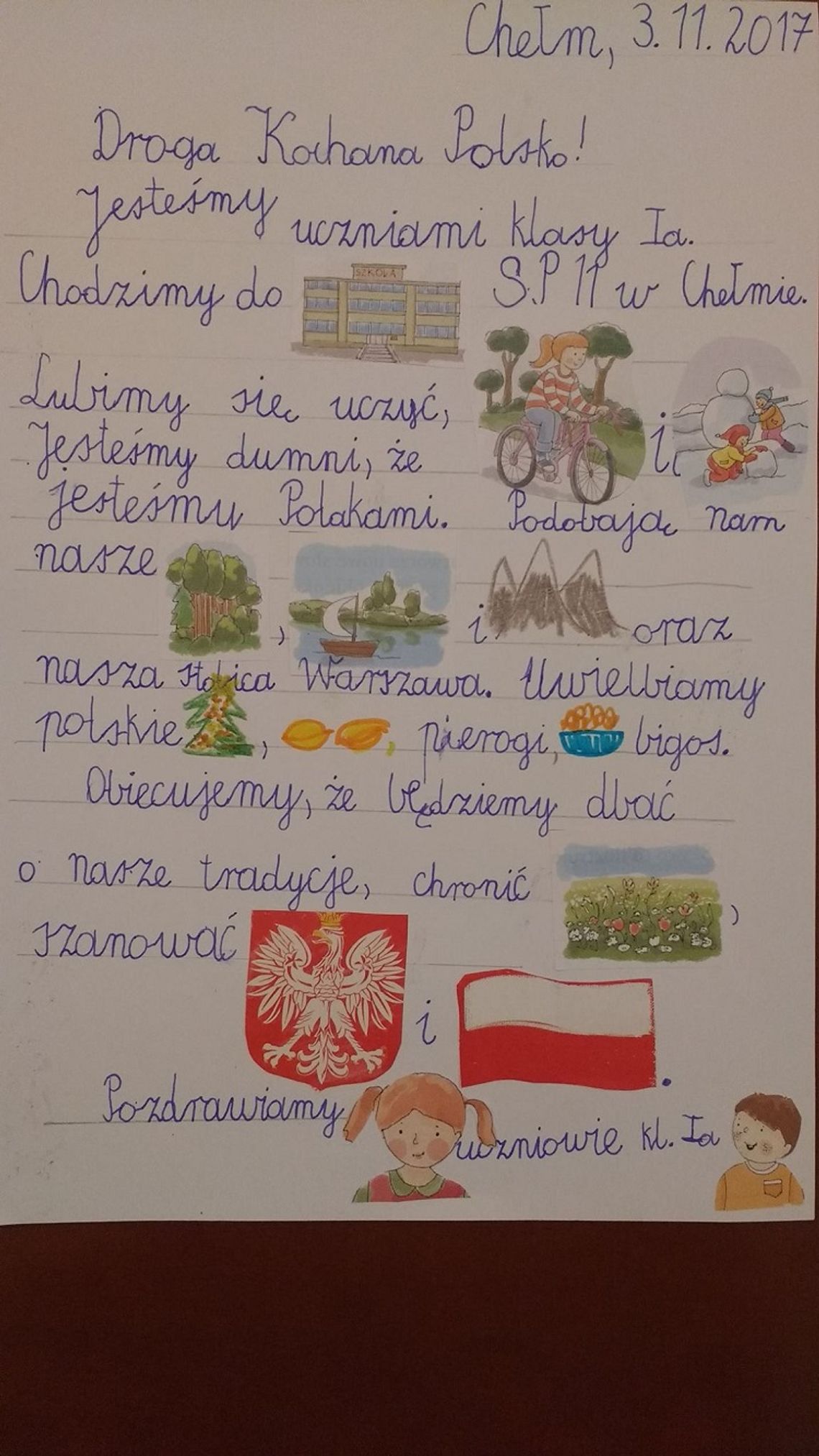 Chełmskie dzieci piszą list do... Polski