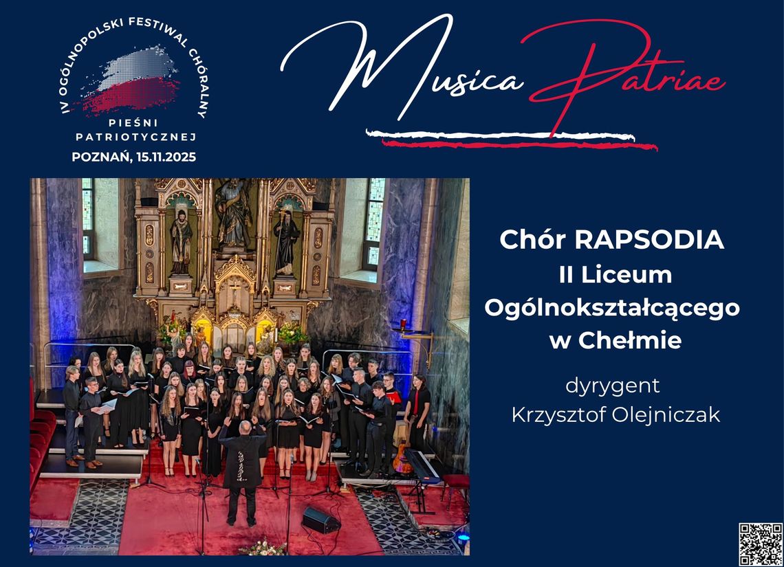 Chór "Rapsodia" z Chełma zaśpiewa na Ogólnopolskim Festiwalu Chóralnym Pieśni Patriotycznej Musica Patriae [FILMY]